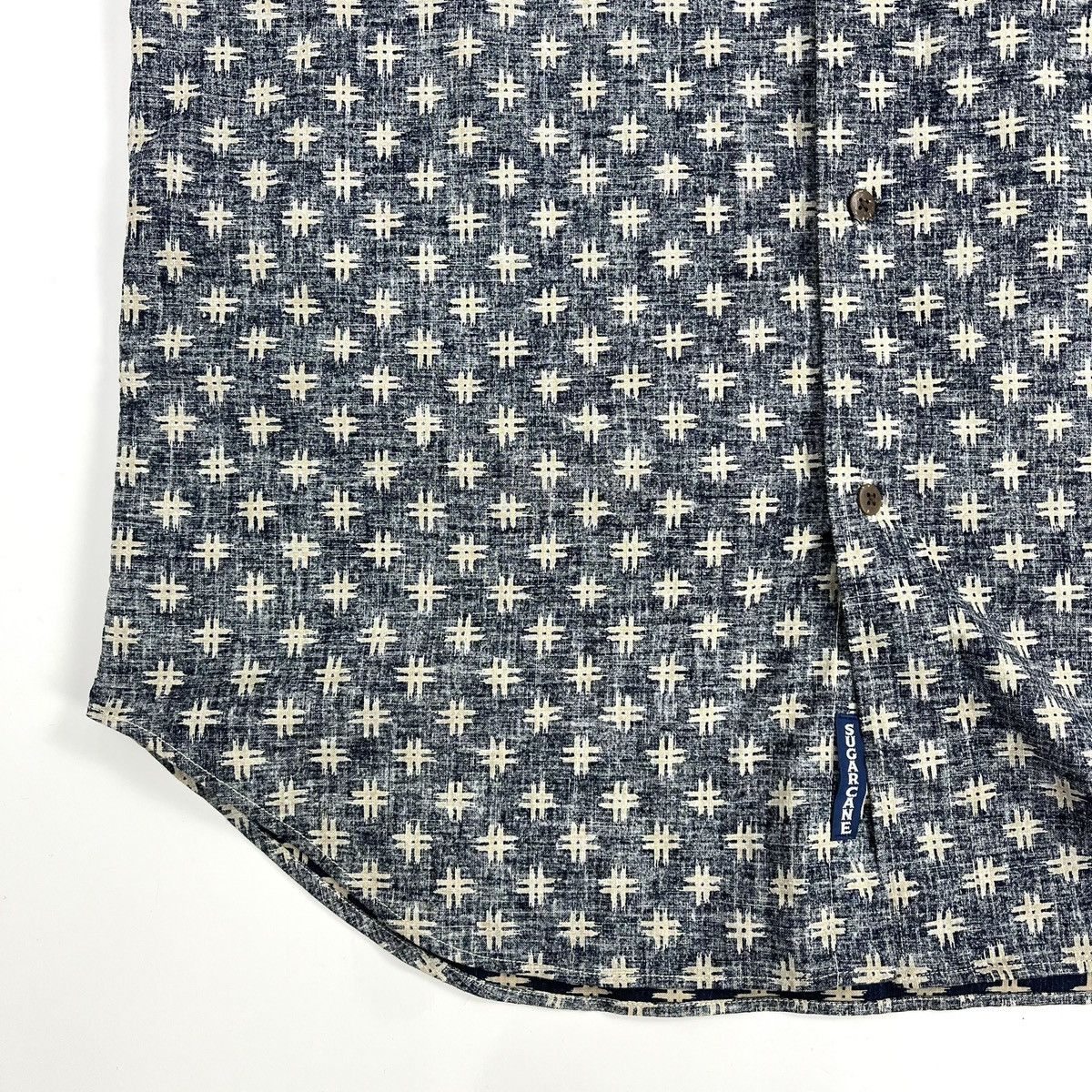 Sugar Cane Vintage Sugar Cane Pattern Indigo Backwards Button Up Shirt Size US L / EU 52-54 / 3 - 11 Thumbnail