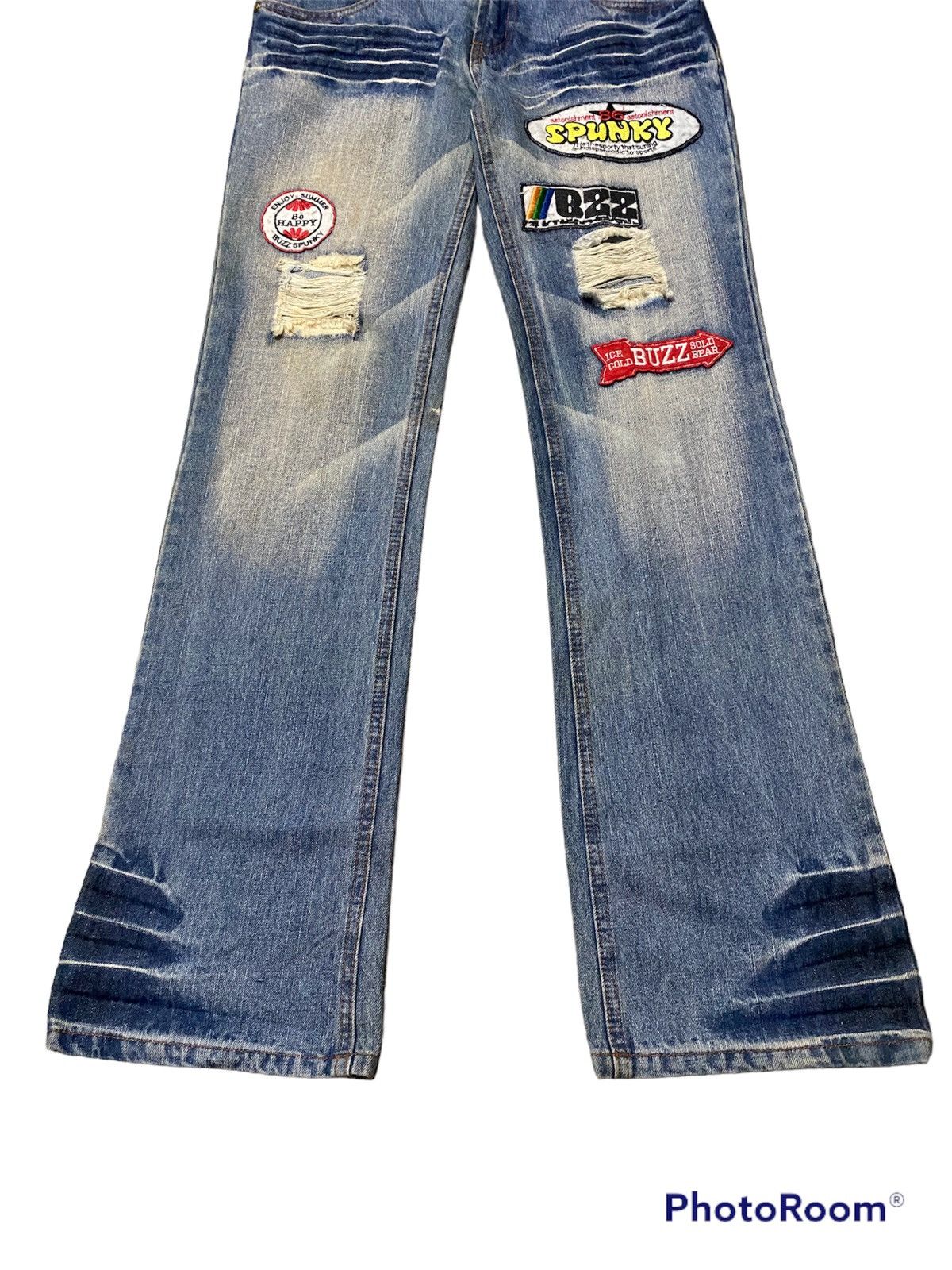 Hysteric Glamour × If Six Was Nine × Tornado Mart Flare Jeans Distressed Grunge Avantgarde Size US 32 / EU 48 - 3 Thumbnail