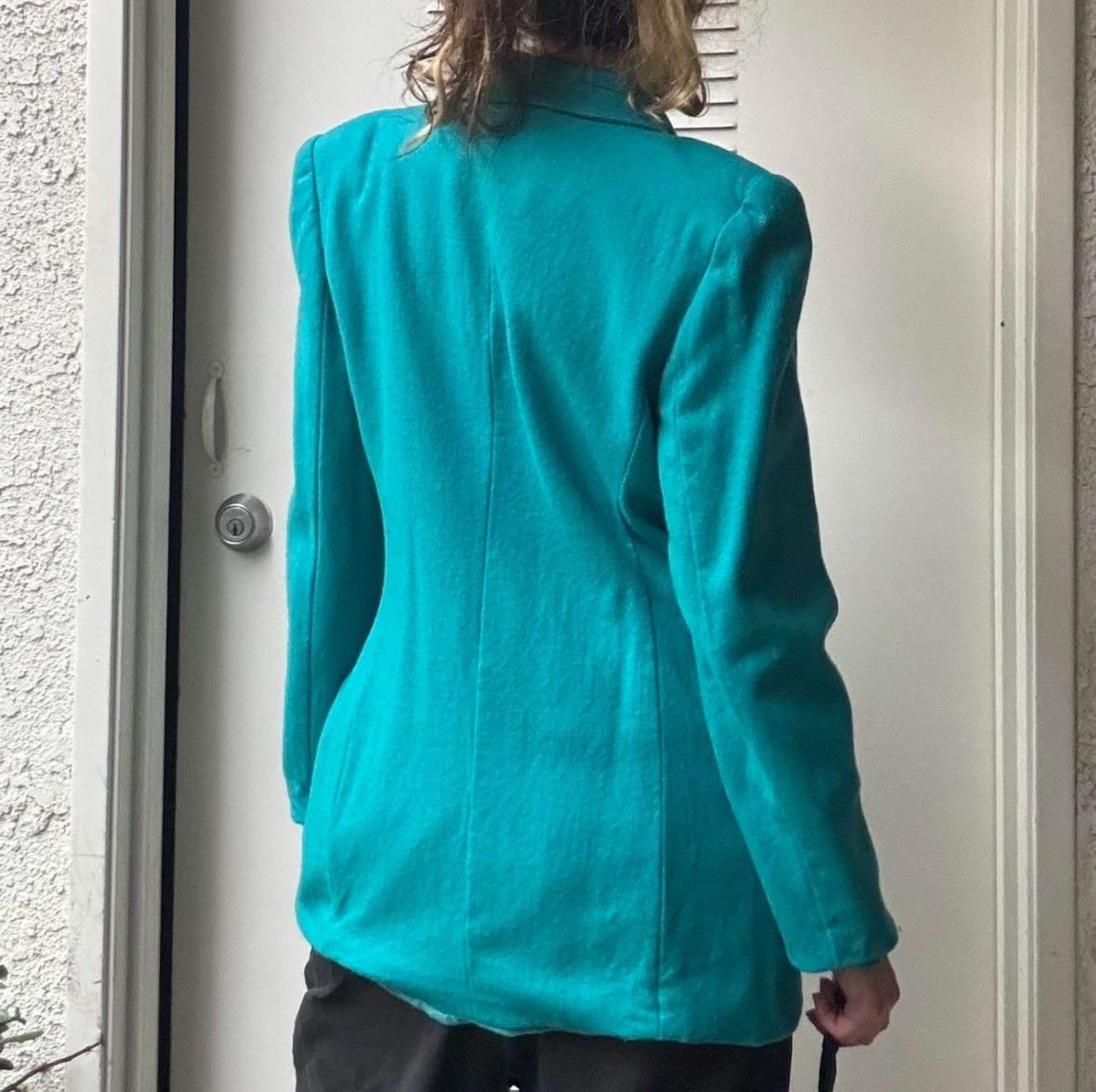 Jean Paul Gaultier VTG TURQUOISE OFFICE SIREN POWER BLAZER Size M / US 6-8 / IT 42-44 - 2 Thumbnail
