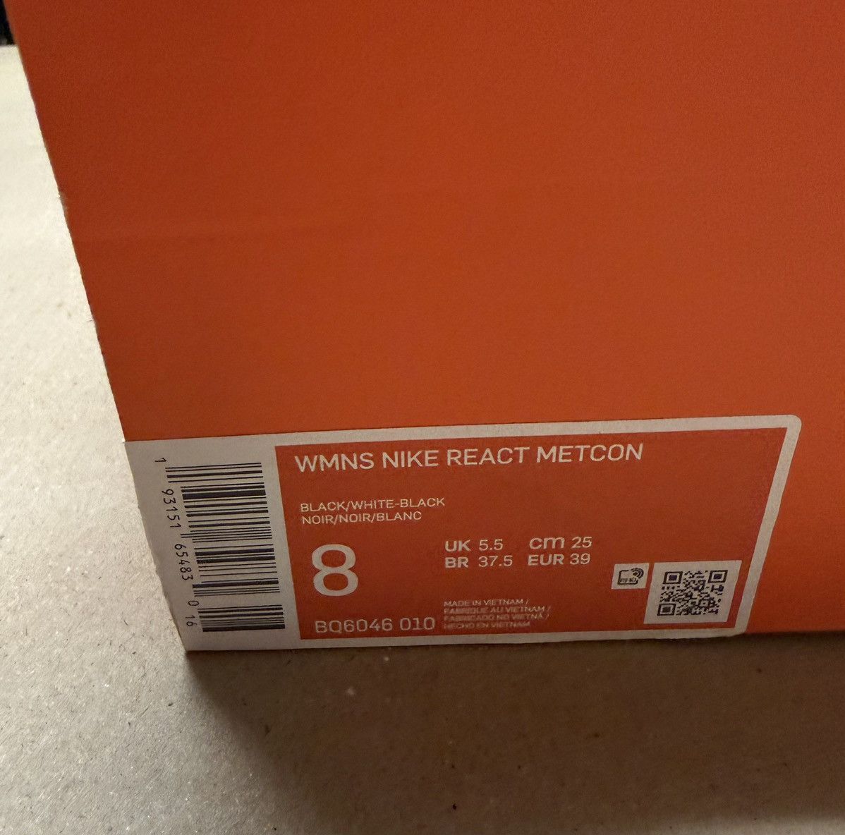 Nike Nike React Metcon Women’s size 8 weightlifting training! Size US 8 / IT 38 - 6 Thumbnail