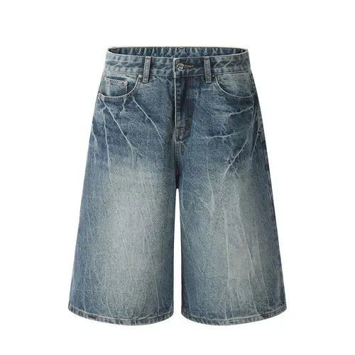 VIBE Lightning Blue Jorts, Loose Denim Jean Shorts Size US 30 / EU 46 - 1 Thumbnail