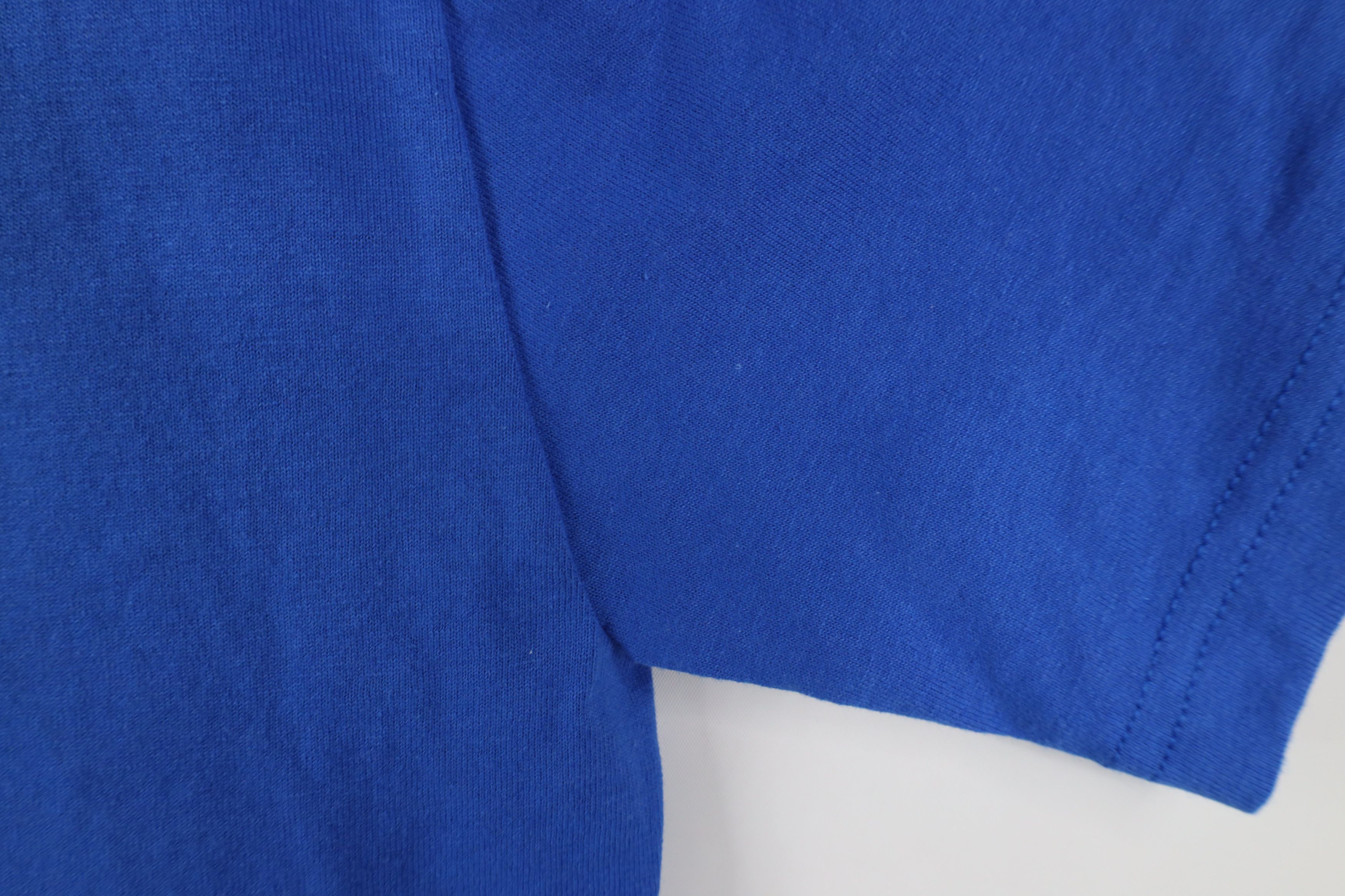 Vintage Vintage 90s Streetwear Blank Short Sleeve T-Shirt Royal Blue Size US L / EU 52-54 / 3 - 7 Thumbnail