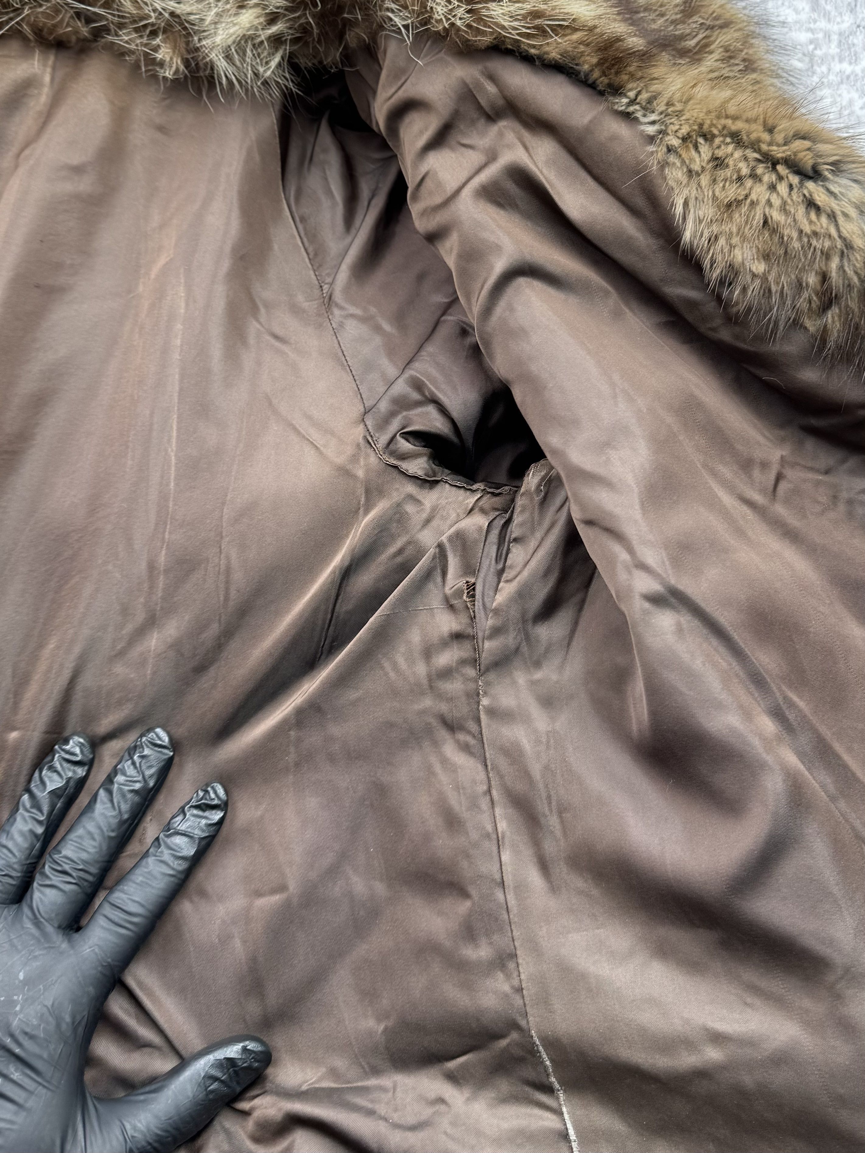 Vintage Vintage Real Fur Coat A252D15 Size S / US 4 / IT 40 - 5 Thumbnail