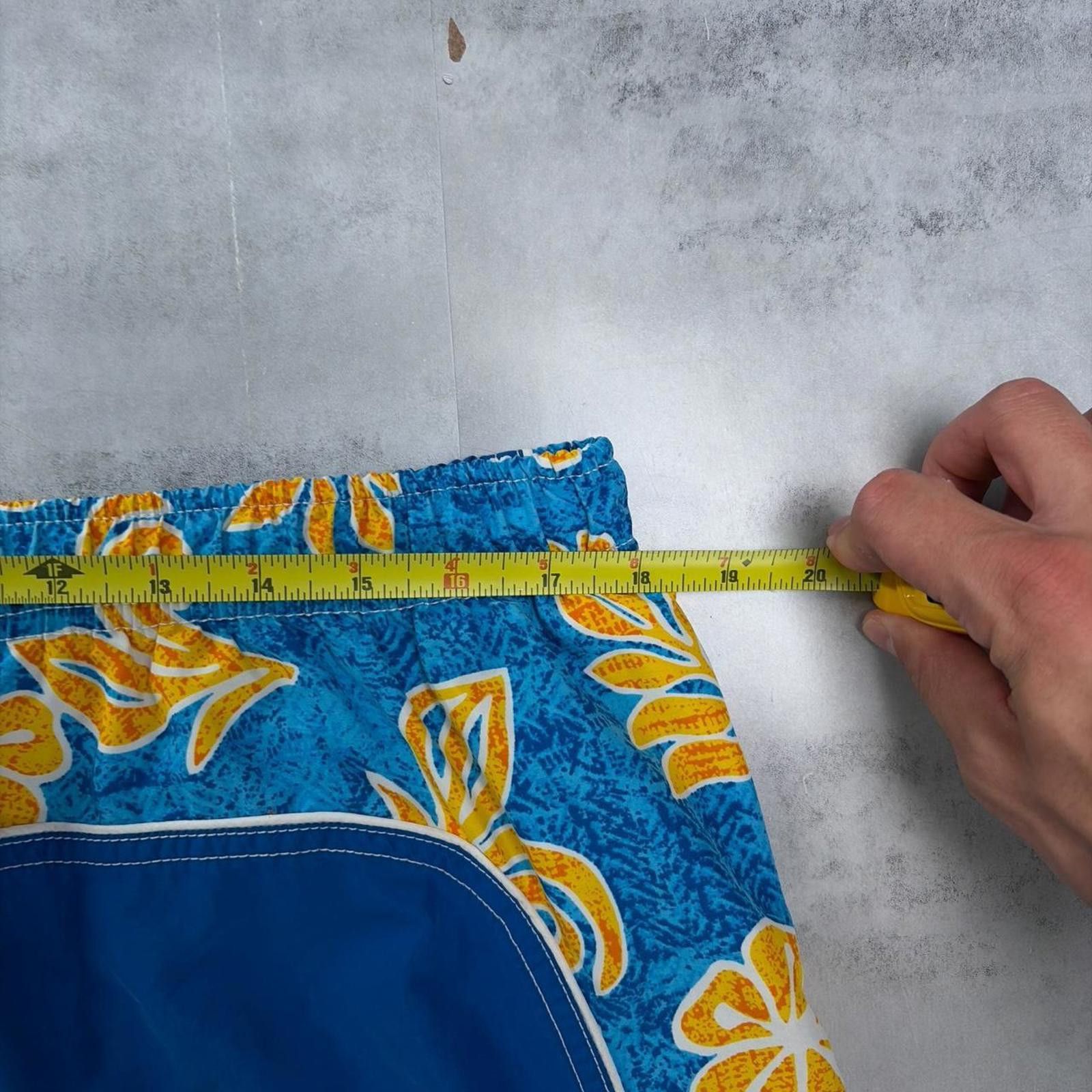 Ocean Pacific Vintage Blue Ocean Pacific Surf Floral Baggy Board Shorts Size US 36 / EU 52 - 6 Thumbnail