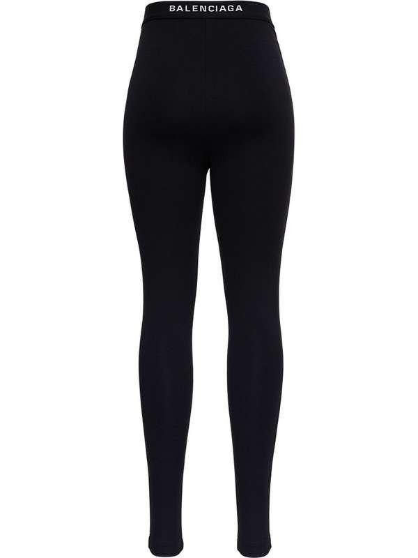 Balenciaga o1mt1gz0525 Logo Jogger Pants in Black Size 27" / US 4 / IT 40 - 2 Thumbnail