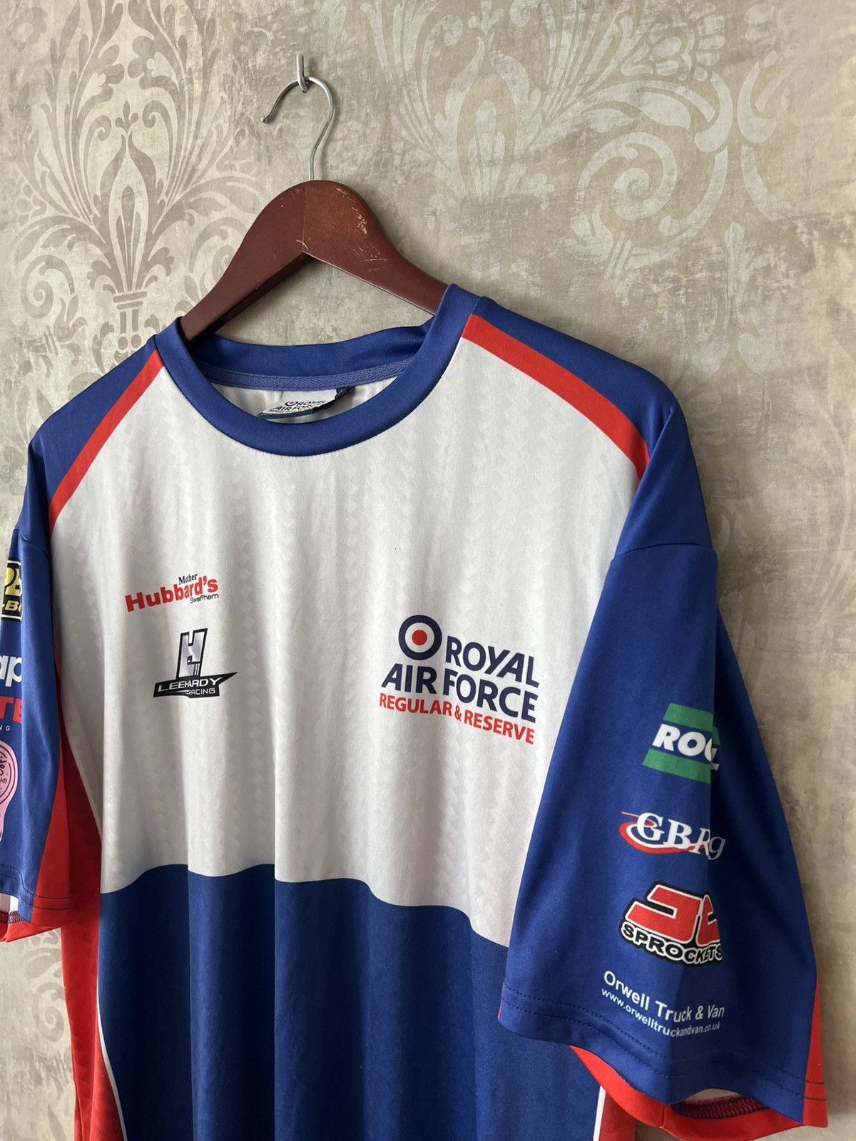 Other Vintage Royal Air Force Racing Jersey RAF Motorsport Tee Size US XL / EU 56 / 4 - 3 Thumbnail