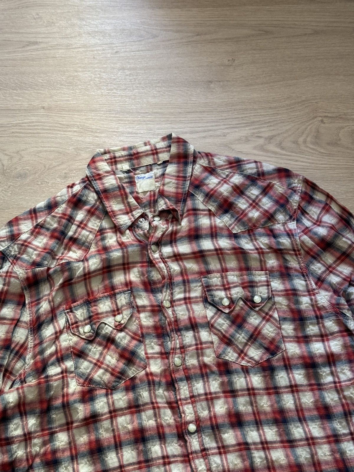 Levi's Vintage Clothing Levi’s Vintage Clothing Western Cowboy Rare Flannel Shirt Size US L / EU 52-54 / 3 - 2 Thumbnail