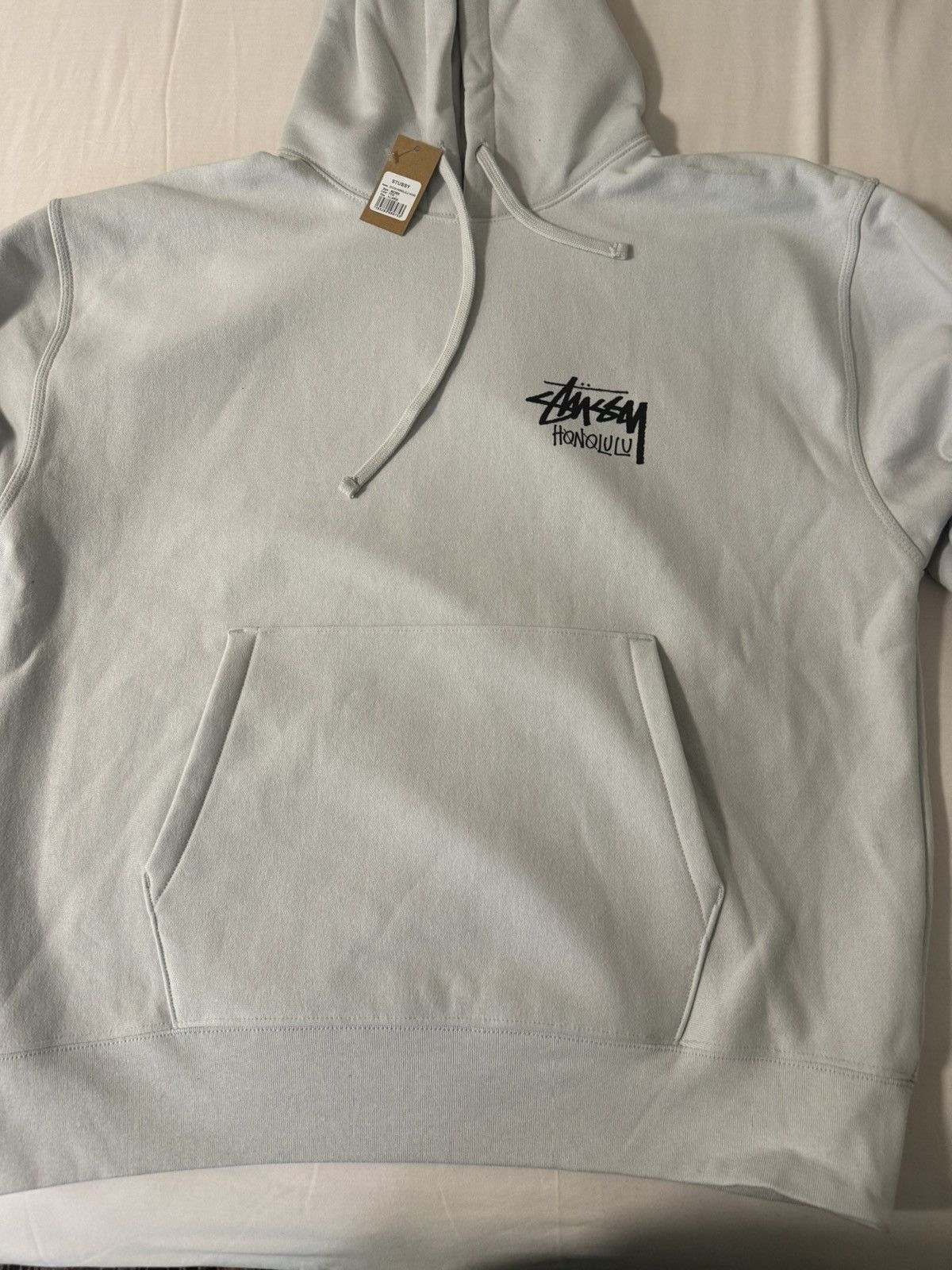 Image of Stussy Honolulu Hoodie in Grey, Men's (Size XL)