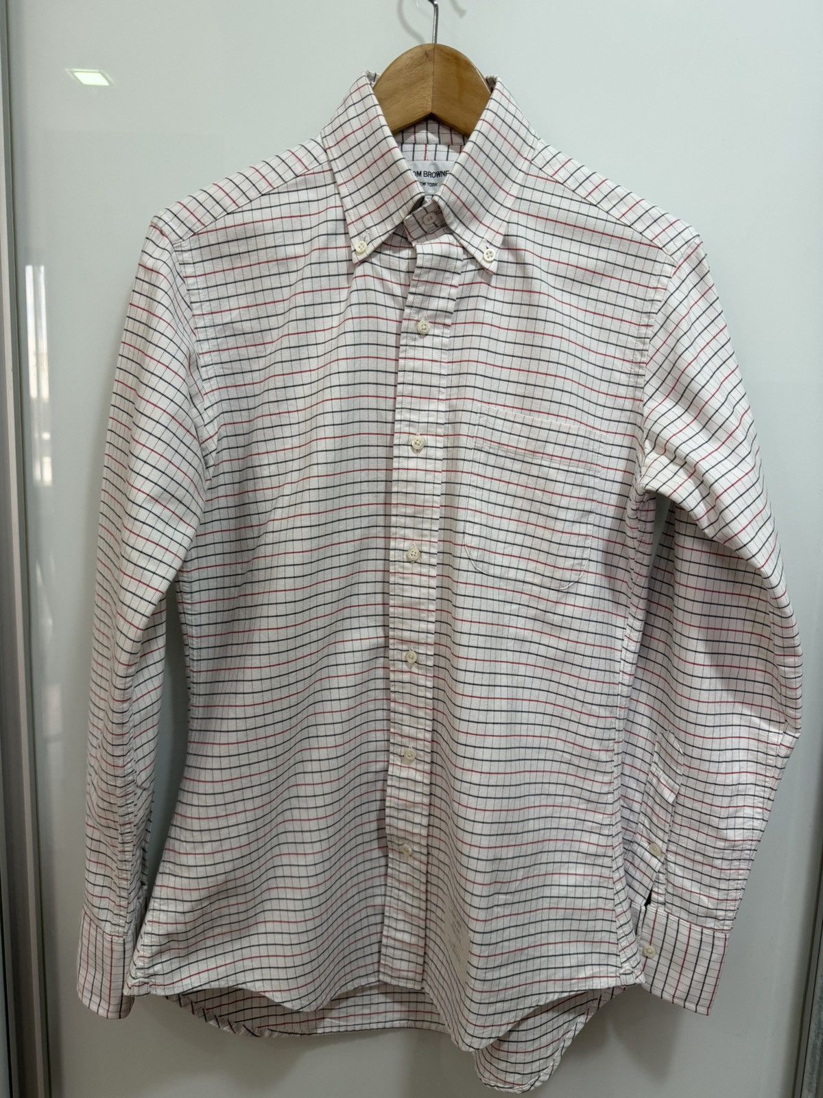 Thom Browne Thom Browne Plaid Checkered Shirt Size US S / EU 44-46 / 1 - 1 Thumbnail