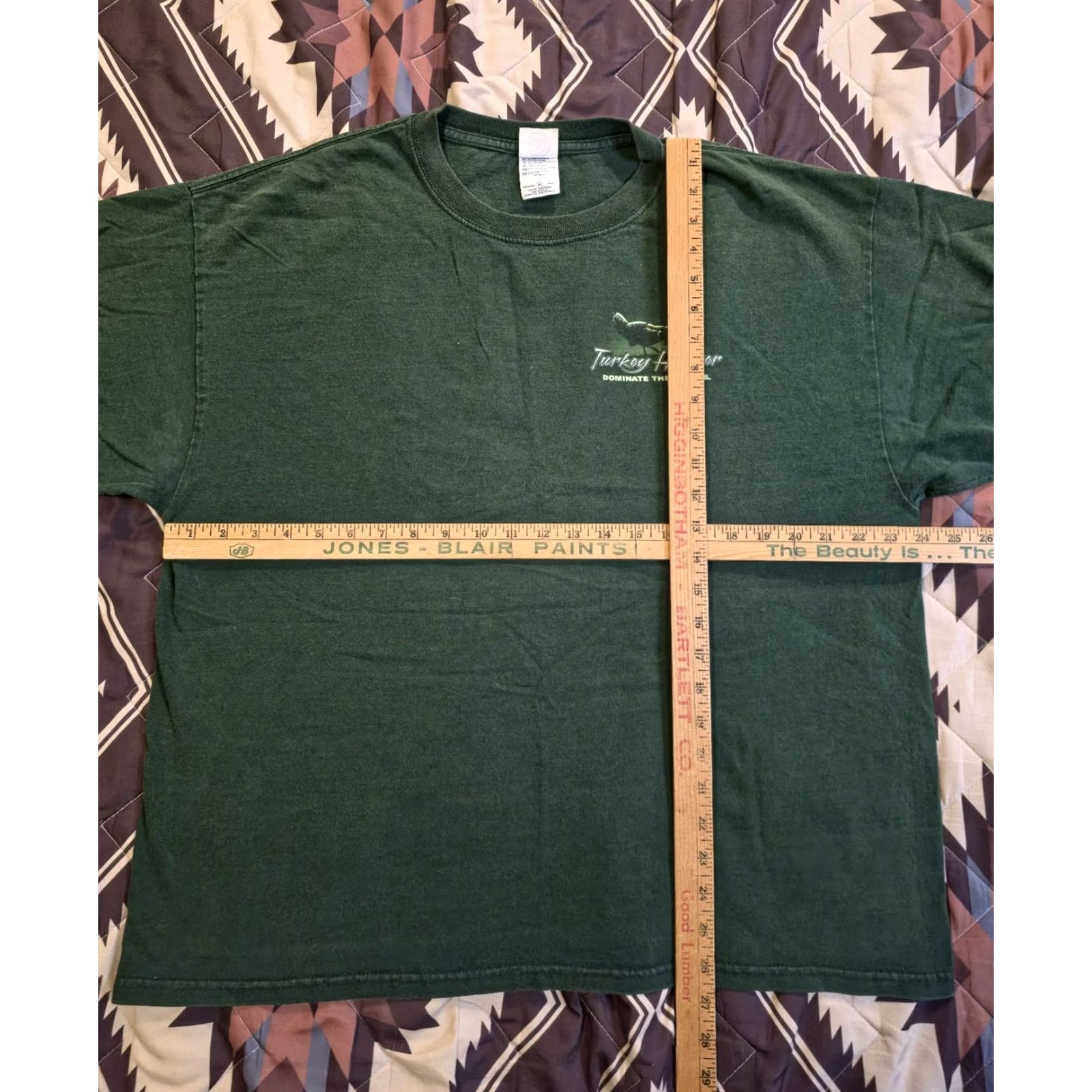 Hunter VINTAGE Buck Wear Turkey Hunter Double-Sided Graphic T Shirt Forest Green Men's XL Shirt Size US XL / EU 56 / 4 - 7 Thumbnail