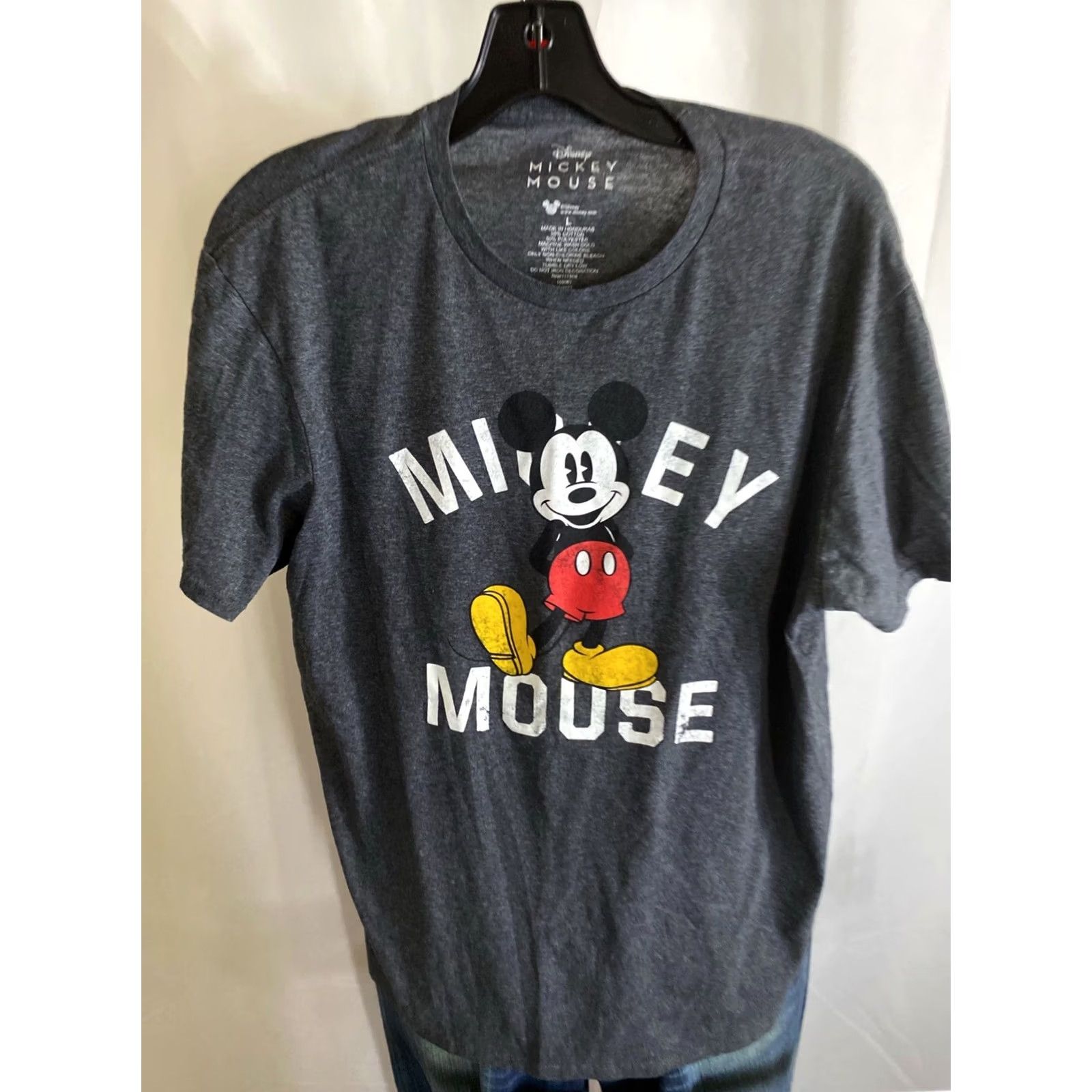 Disney Disney Mickey Mouse T-Shirt Mens Large L Retro Happy Tee Slim Shirt Sharp Color Size US L / EU 52-54 / 3 - 2 Thumbnail