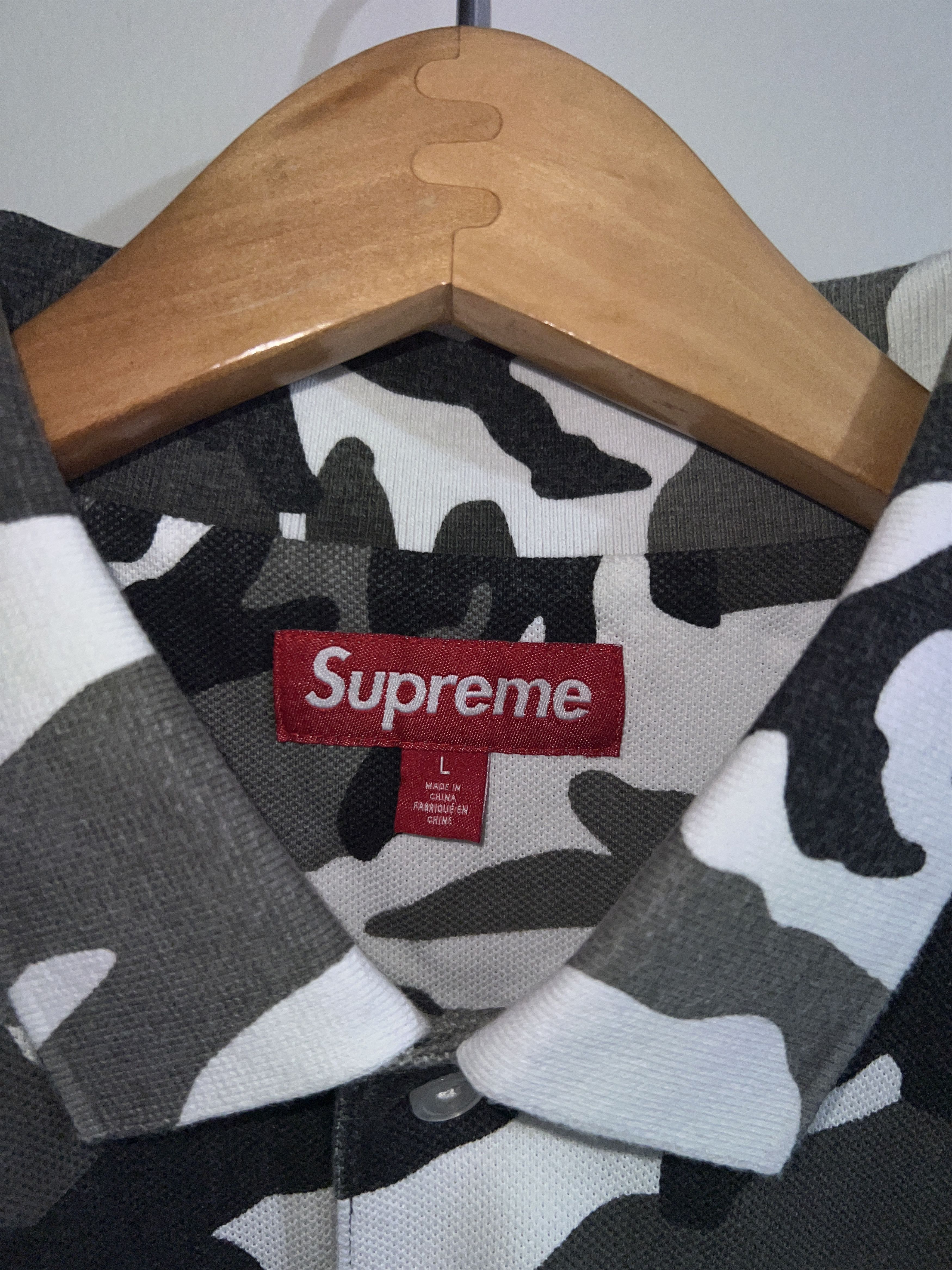 トップス Supreme Washed Camo Polo \"Snow Camo\" Supreme SUPREME WASHED SNOW CAMO POLO | Grailed