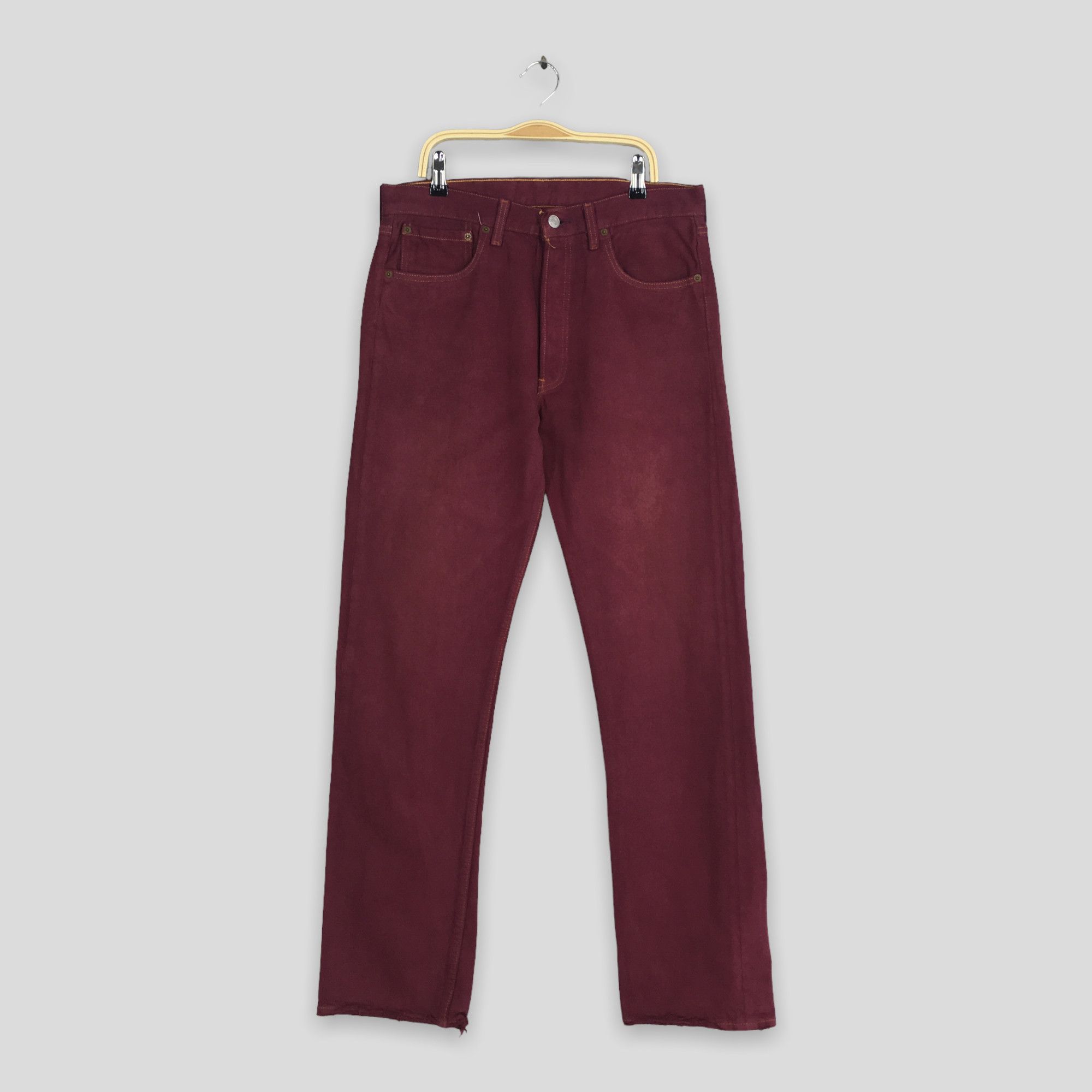 Levi's Size 30x31.5 Vintage 90s Levi's 501 Faded Red Jeans S1933 Size US 30 / EU 46 - 1 Thumbnail