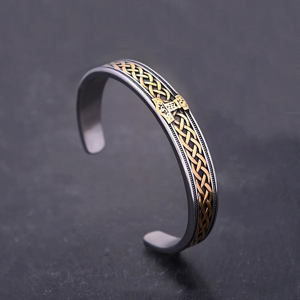 Vintage Nordic Viking Thor's Hammer Bracelet Size ONE SIZE - 2 Thumbnail