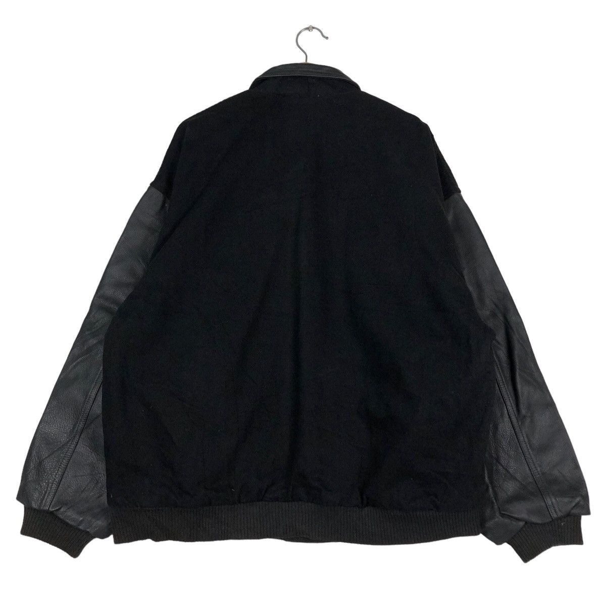Japanese Brand 🔥Vintage Bomber Leather Jacket Fly Worker Bosch Big Logo Size US M / EU 48-50 / 2 - 8 Thumbnail