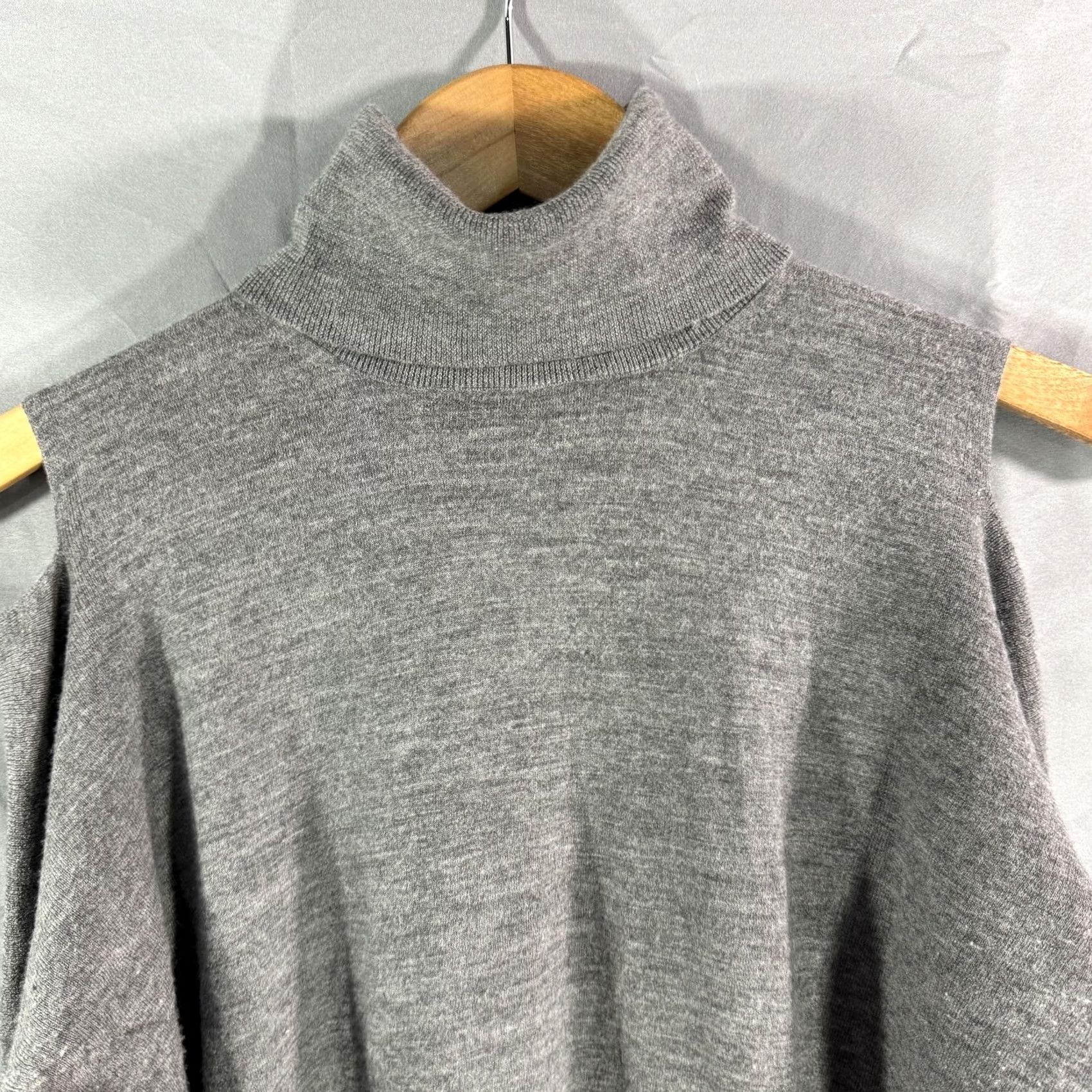 Vince Vince Gray Turtleneck Knit Sweater Women Small Size S / US 4 / IT 40 - 3 Thumbnail