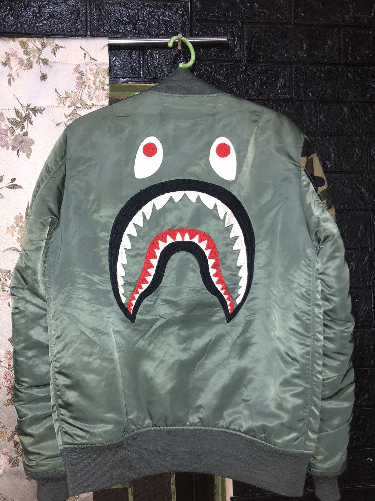 Bape Bape A Bathing Ape Shark MA-1 Military Pilot Bomber Jacket Size US M / EU 48-50 / 2 - 2 Thumbnail
