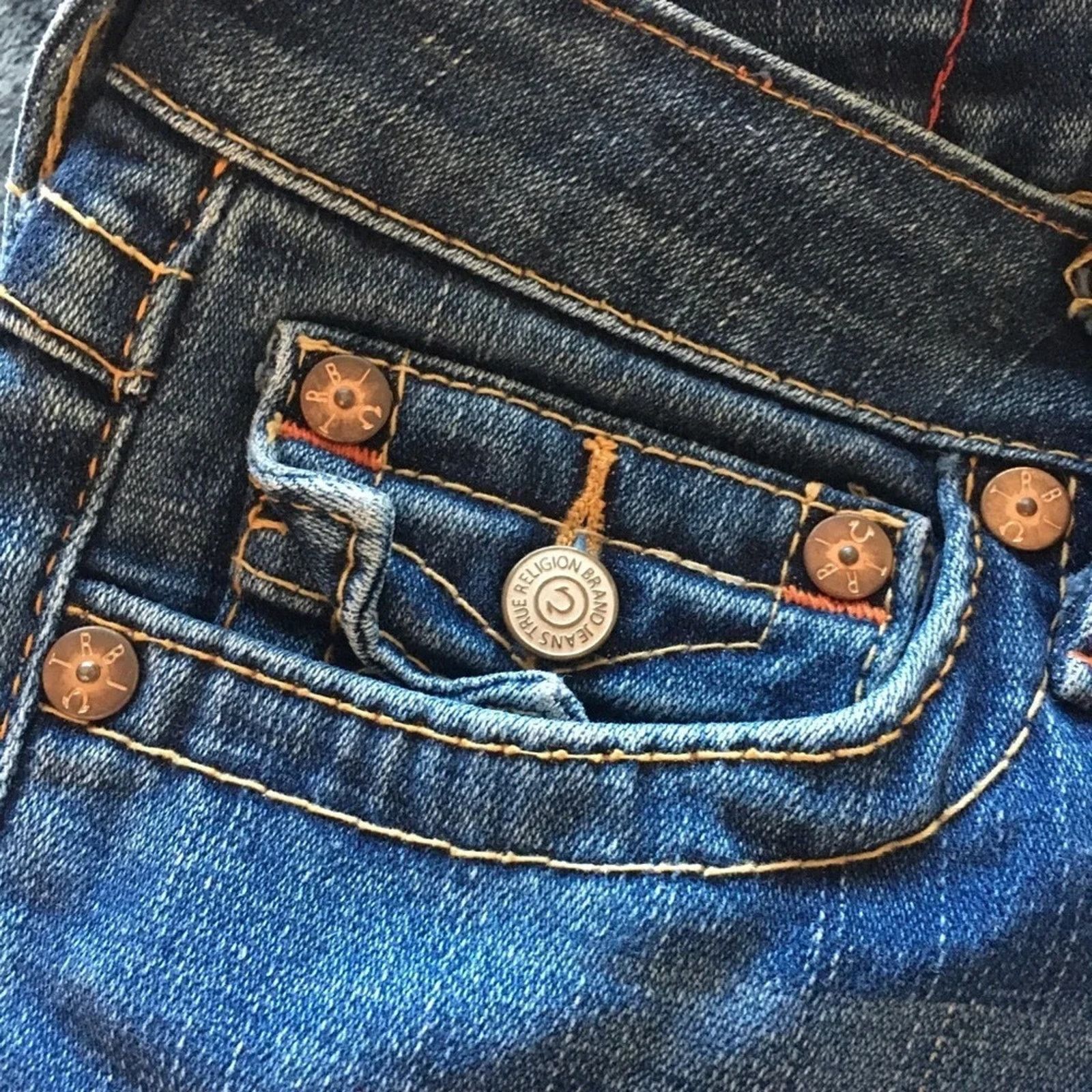 True Religion True Religion Y2K 503 dark wash blue jeans, size 28 Size 28" / US 6 / IT 42 - 8 Thumbnail