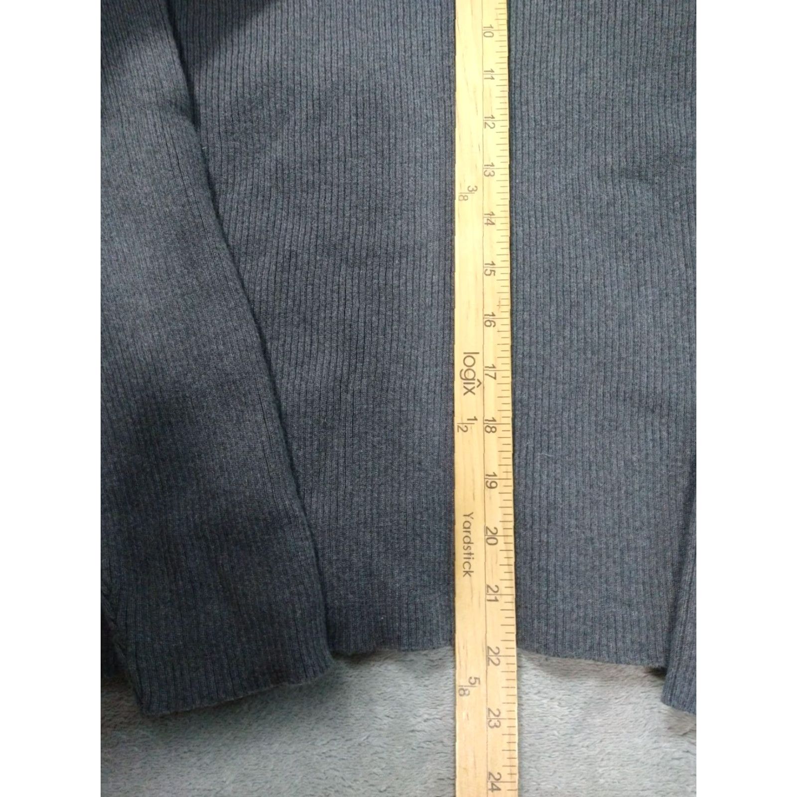 Ralph Lauren Ralph Lauren Sweater Womens XL Gray Cotton Turtleneck Pullover Logo Knit Pullover - Kev? Size XL / US 12-14 / IT 48-50 - 3 Thumbnail