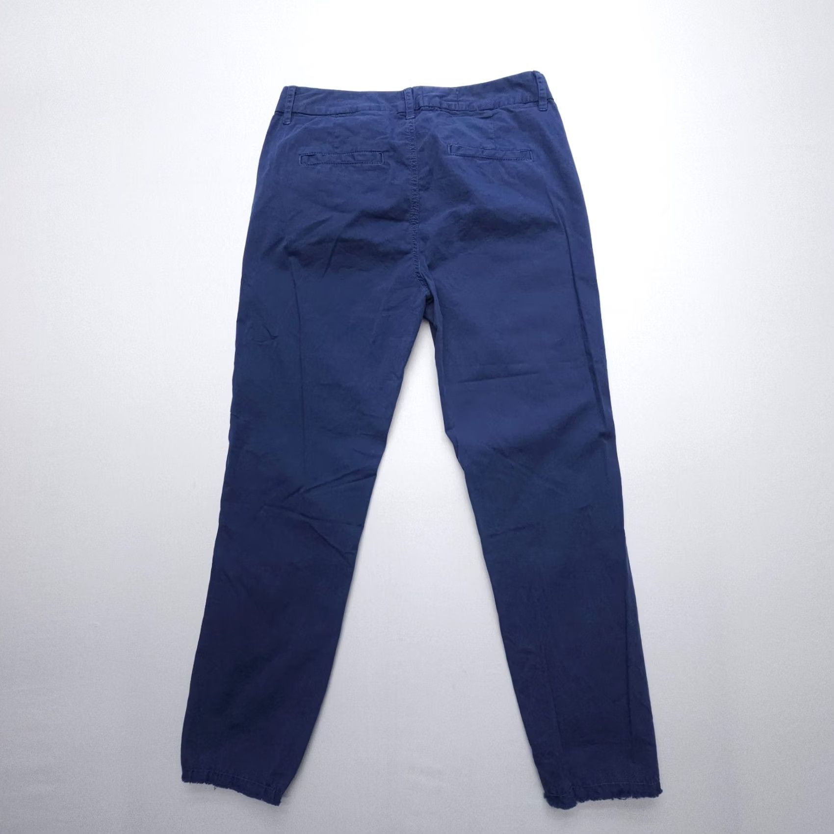 Nili Lotan Nili Lotan Montauk Pants 2 Marine Blue Chino Crop Cotton Blend Stretch Straight Fall (Mens) Size 26" / US 2 / IT 38 - 2 Thumbnail