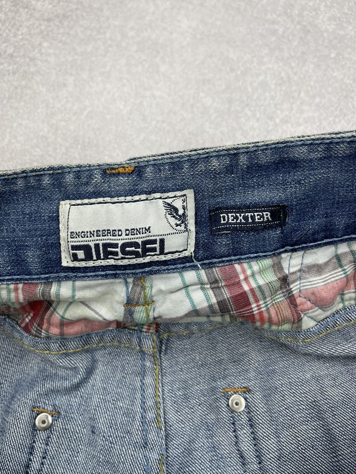 Diesel Vintage Diesel Dexter Denim Jeans Blue Y2K Size US 34 / EU 50 - 11 Thumbnail