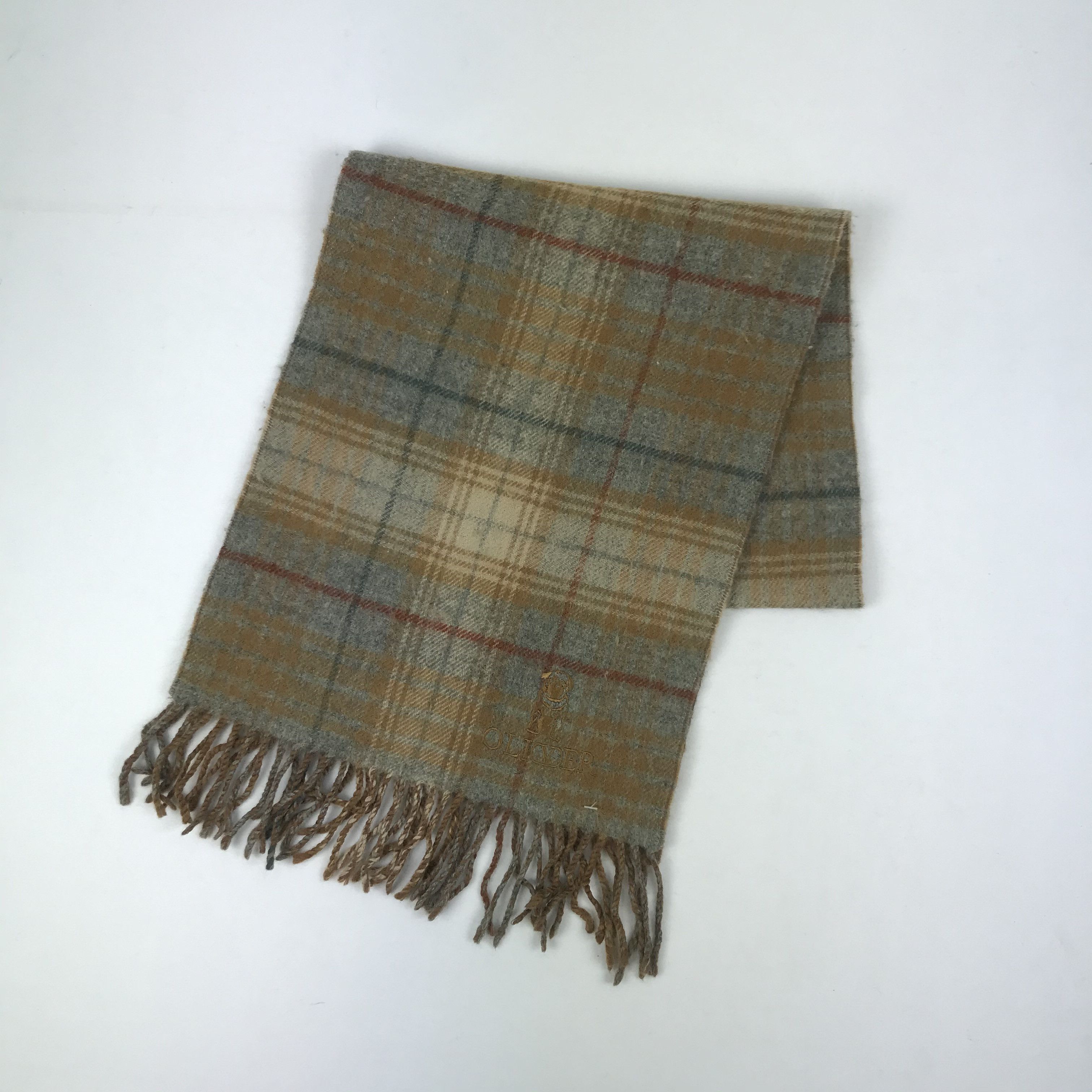 Vintage Vintage Oliver Scarf Muffler Wool Cashmere Scarves Size ONE SIZE - 3 Thumbnail