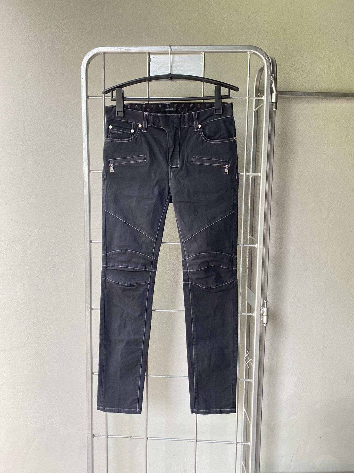 Loveless × Number (N)ine LOVELESS black biker pants Size US 31 - 1 Thumbnail