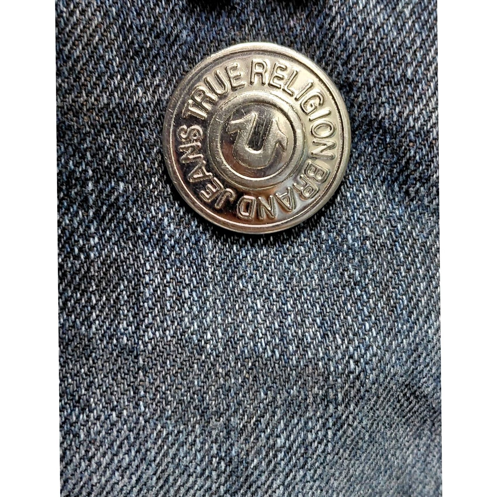True Religion True Religion Jeans Blue Solid Denim Straight Men Size 42 Jacket? Size US 42 / EU 58 - 6 Thumbnail