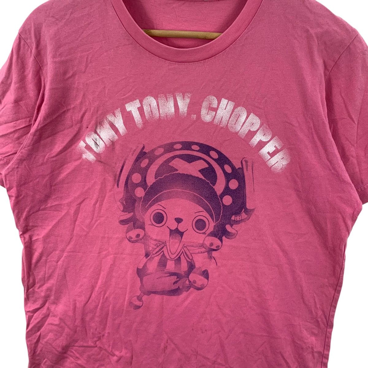 Anime ANIME ONE PIECE Tony Chopper Luffy Crew Pink Tee Shirt Top Size L / US 10 / IT 46 - 6 Thumbnail