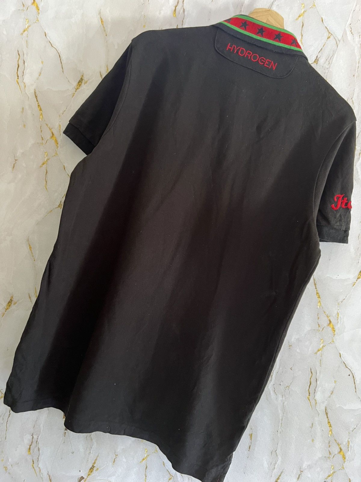 HYDROGEN Hydrogen Collar T-Shirt – Designer Streetwear Size US XL / EU 56 / 4 - 6 Thumbnail