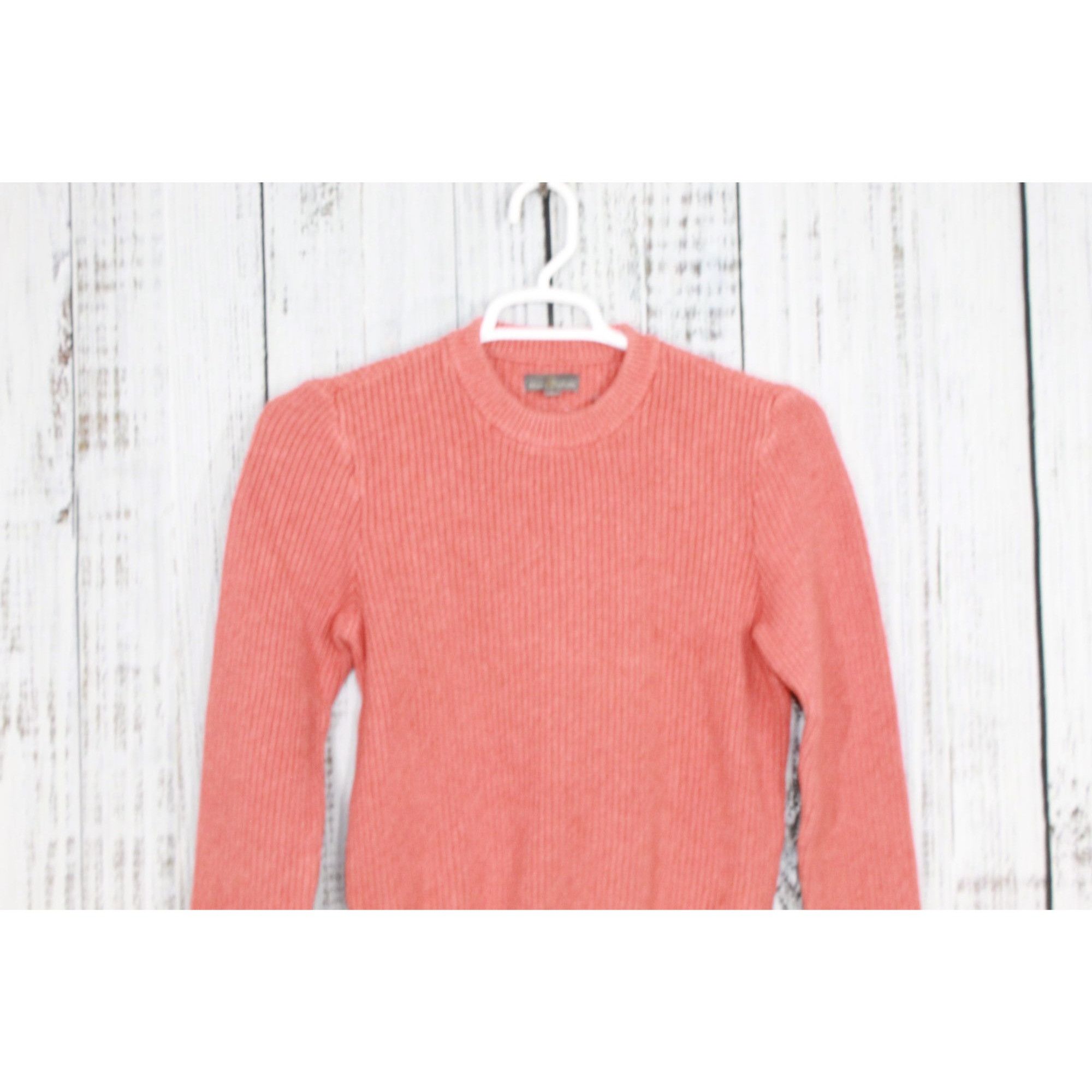 L.L. Bean LL Bean Ribbed Stretch Crewneck Pullover Sweater Orange Size US S / EU 44-46 / 1 - 2 Thumbnail