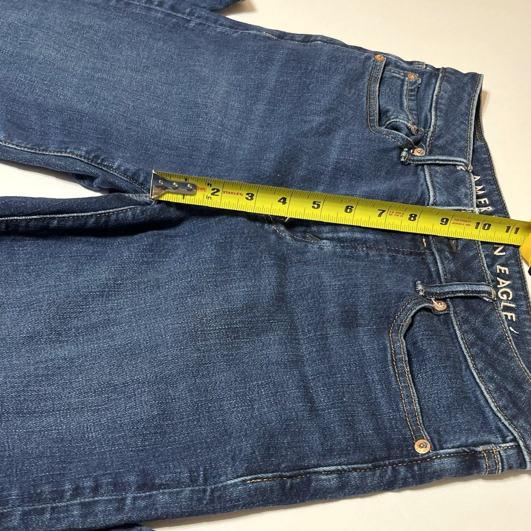 Vintage American Eagle Jeans Mens Airflex+ Bootcut Blue 30x34 30x32 Mid Rise Stretch Denim Inseam 32 Regular Size US 30 / EU 46 - 4 Thumbnail