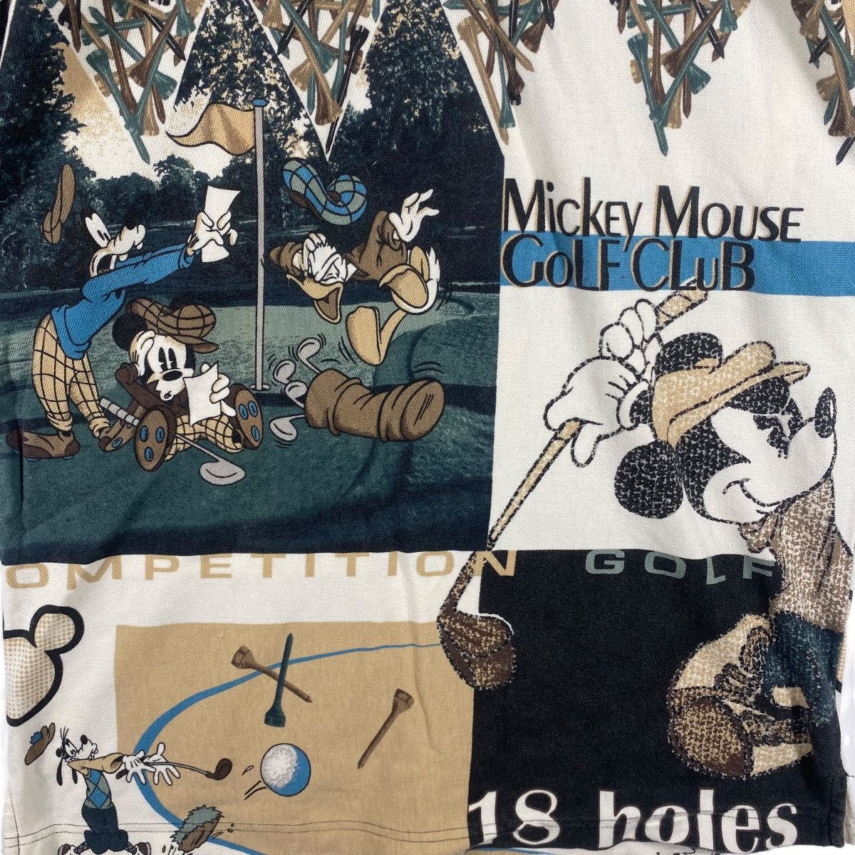 Disney Vintage MICKEY MOUSE Golf Club Competition Fullprint Polo Size US L / EU 52-54 / 3 - 2 Thumbnail