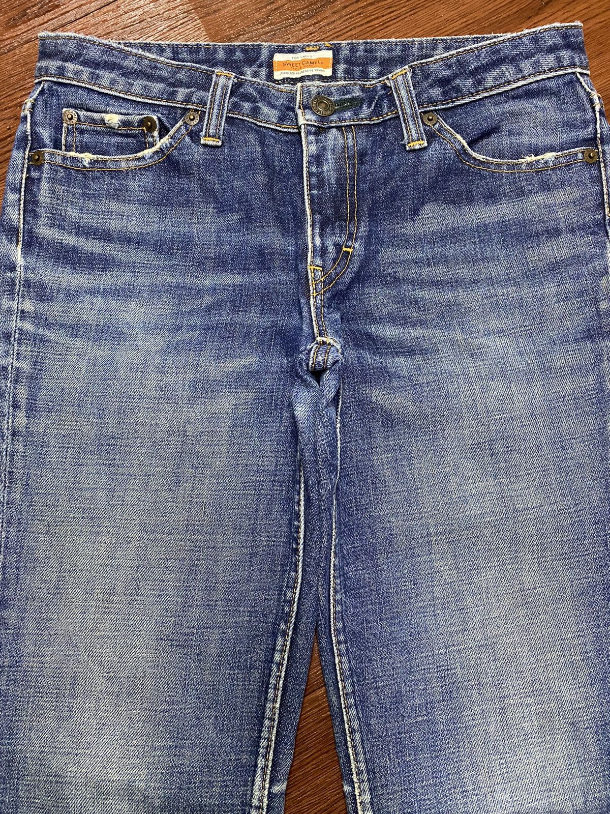 Japanese Brand Vintage Japanese Brands Sweet Camel Blue Wash Flare Jeans Size US 30 / EU 46 - 3 Thumbnail