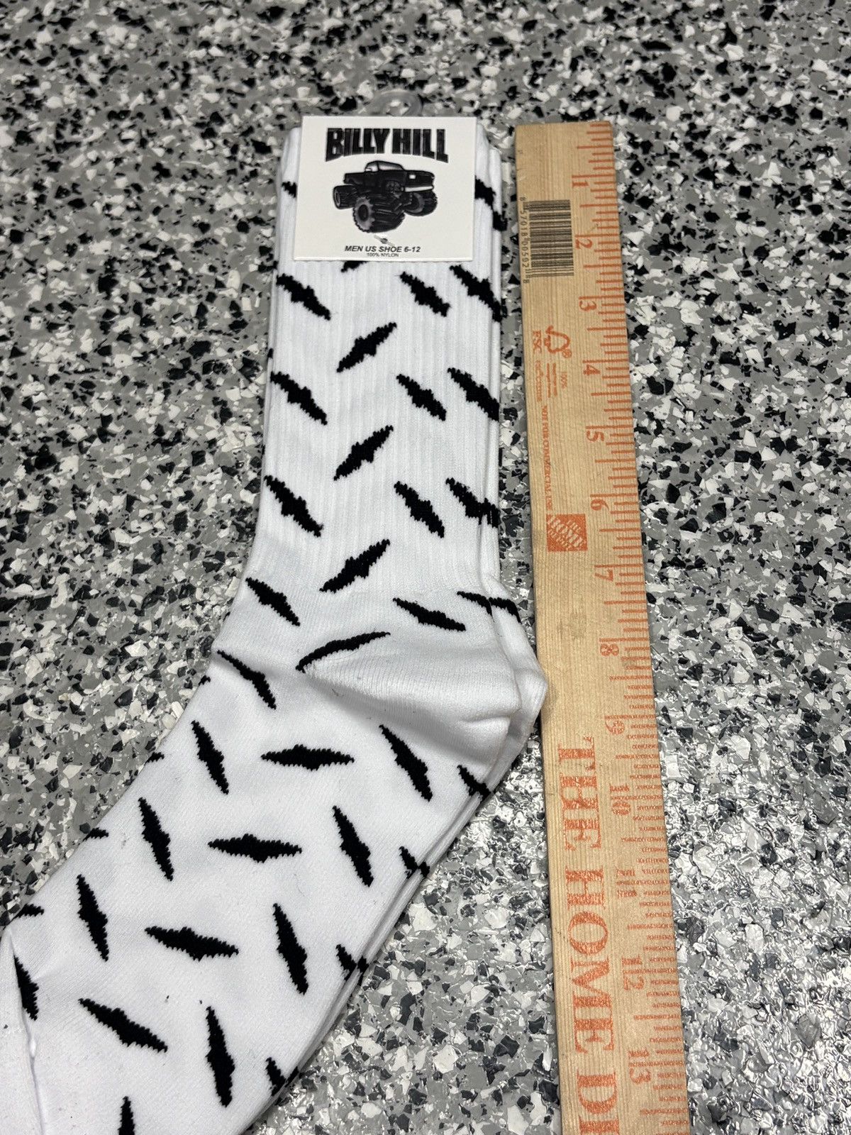 Billy Hill 2024 Billy Hill White/Black Diamond Plated 5 Socks Bundle Size ONE SIZE - 7 Thumbnail