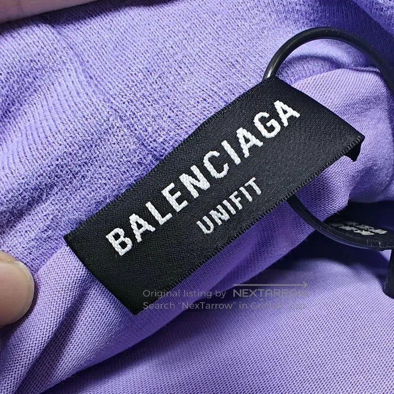 Balenciaga Balenciaga Purple Logo Distressed Hoodie. Size US L / EU 52-54 / 3 - 3 Thumbnail