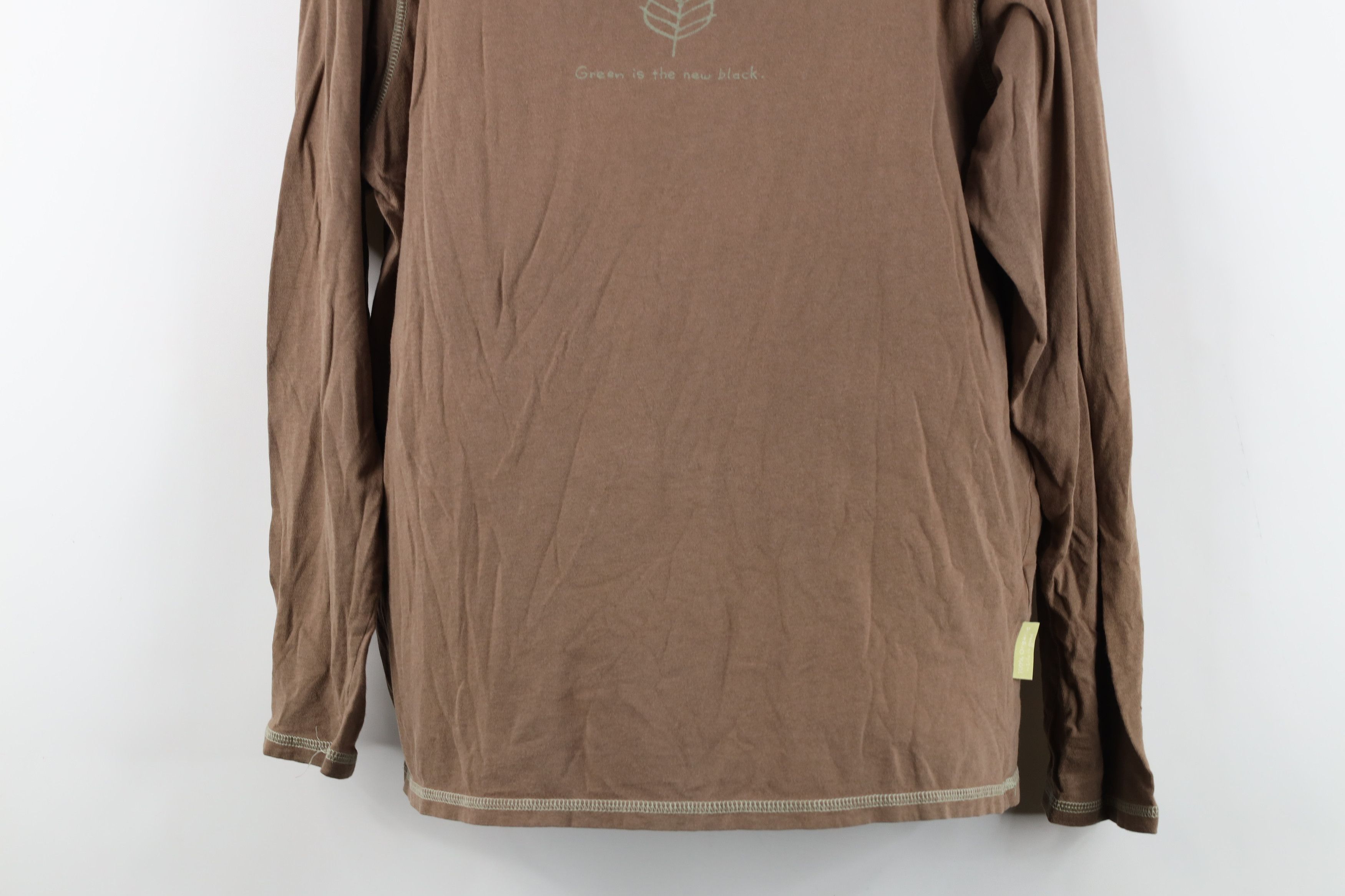 Life is Good Life Is Good Karma Cotton Nature Leaf Long Sleeve T-Shirt Size M / US 6-8 / IT 42-44 - 3 Thumbnail