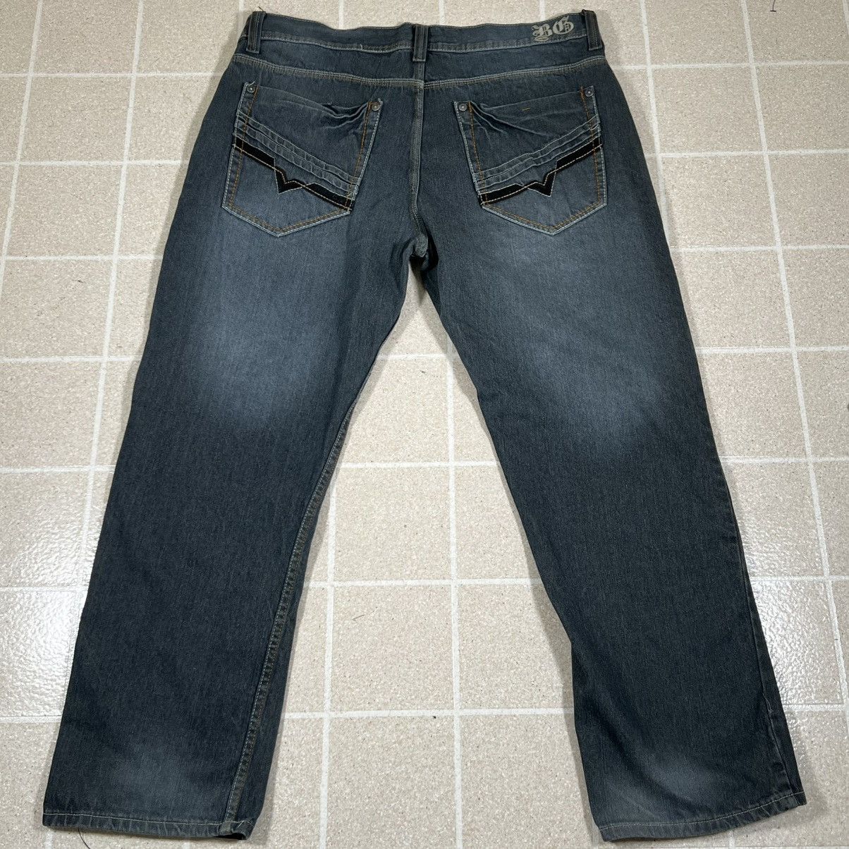 Blue Gear Vintage Y2K Blue Gear Baggy Wide Leg Hiphop Jeans Size 42x32 Size US 42 / EU 58 - 1 Thumbnail