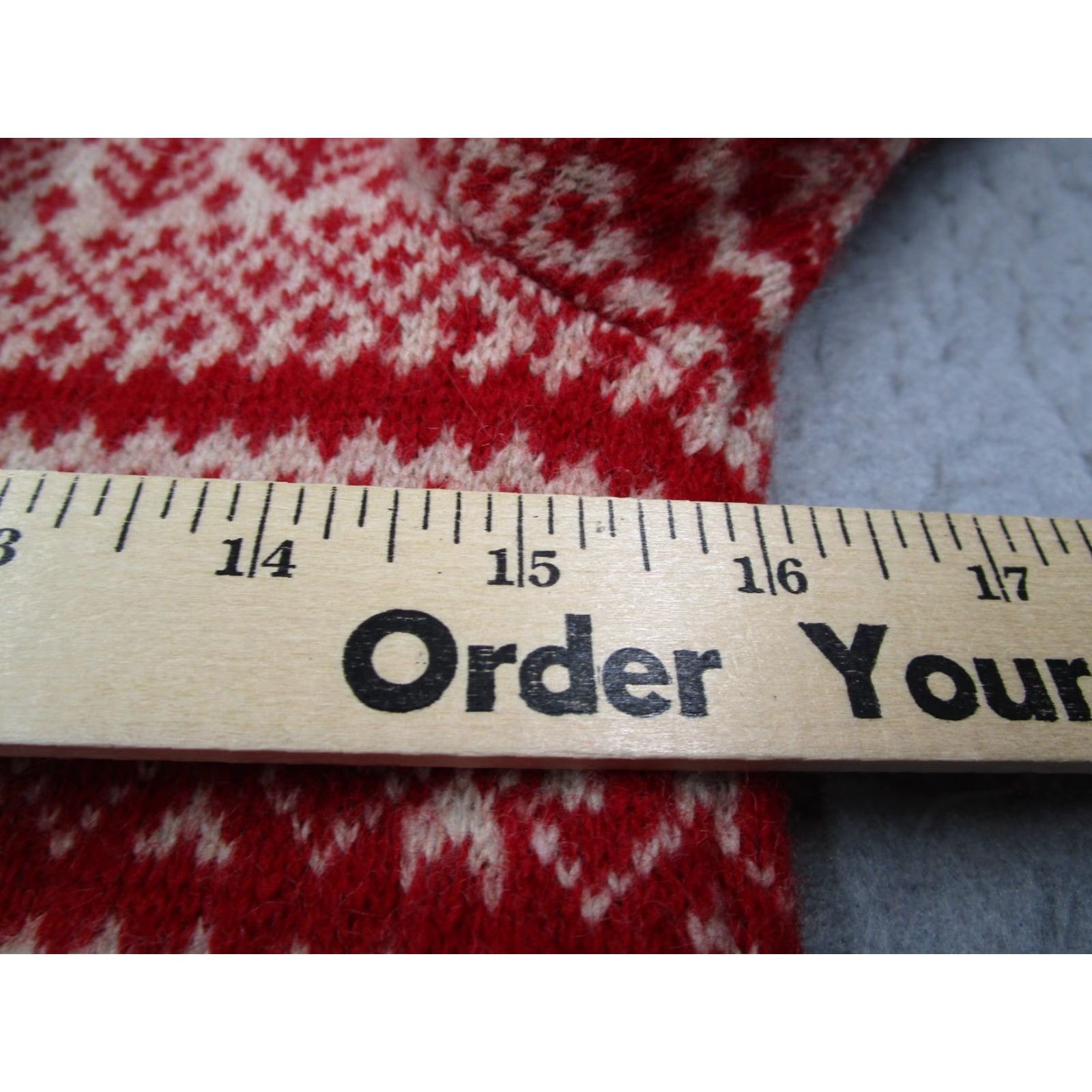 Eddie Bauer Eddie Bauer Cardigan Women Small Red Fair Isle Knit Sweater - Button Up Lambswool Blend V-Neck Pockets All Seasons Casual/Workwear Size S / US 4 / IT 40 - 7 Thumbnail
