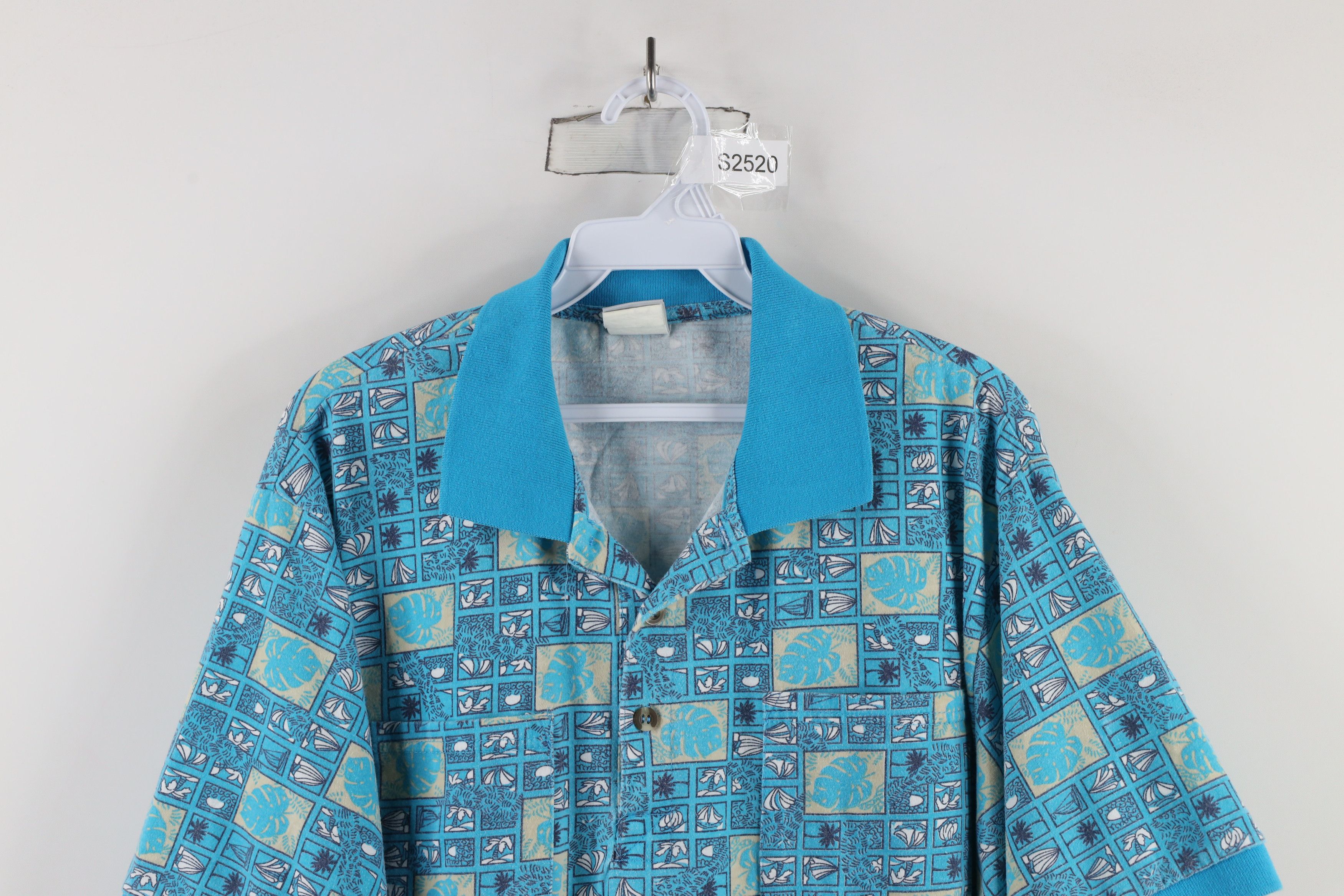 Vintage Vintage 90s Streetwear Beach Sailing Pullover Polo Shirt Size US XL / EU 56 / 4 - 2 Thumbnail