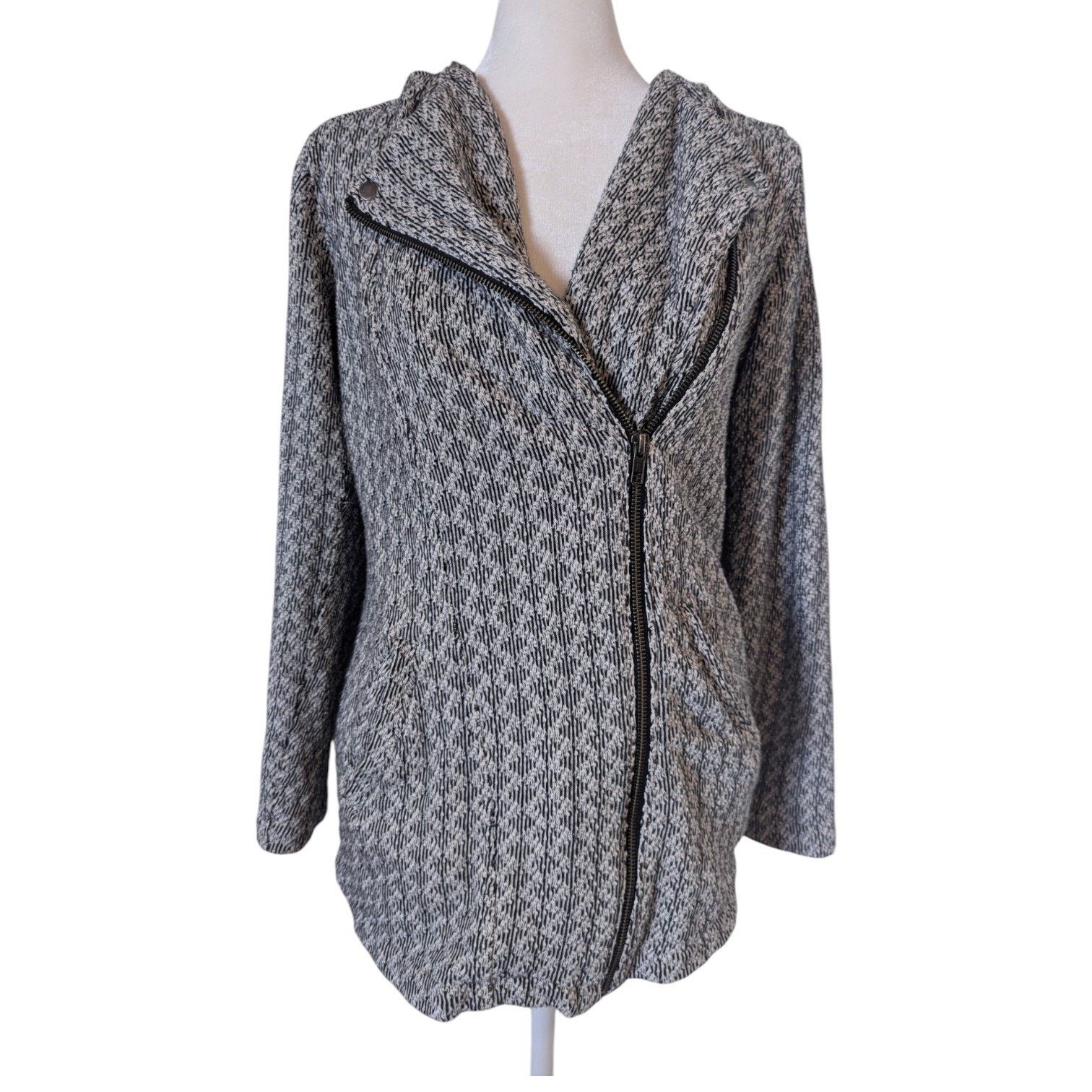 Lucky Brand Lucky Brand Asymetrical Knit Moto Jacket XS Size XS / US 0-2 / IT 36-38 - 1 Thumbnail