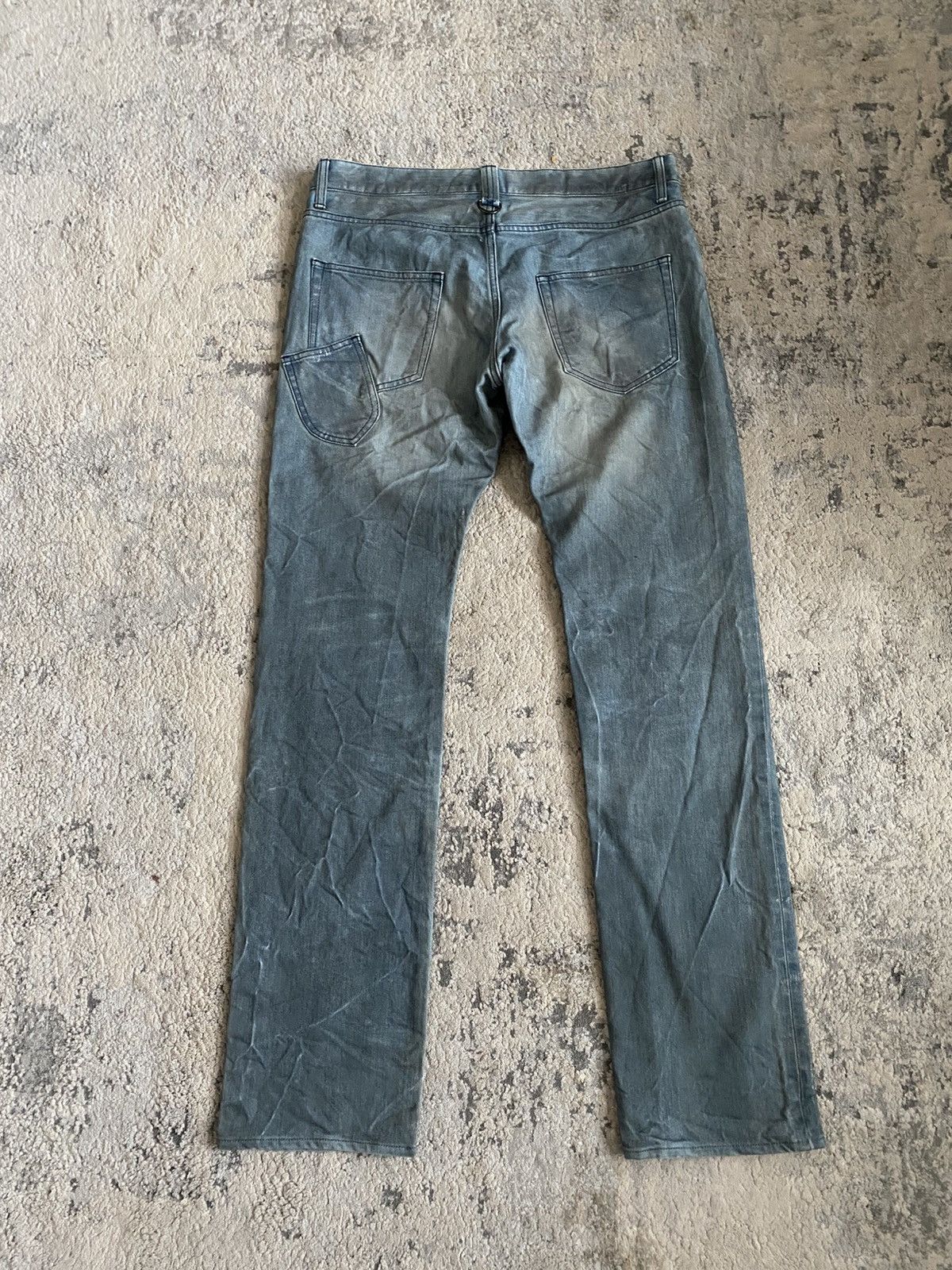 Japanese Brand The Twelve - Metallic Coated Double Pocket Bleu Claire Denim Size US 34 / EU 50 - 7 Thumbnail