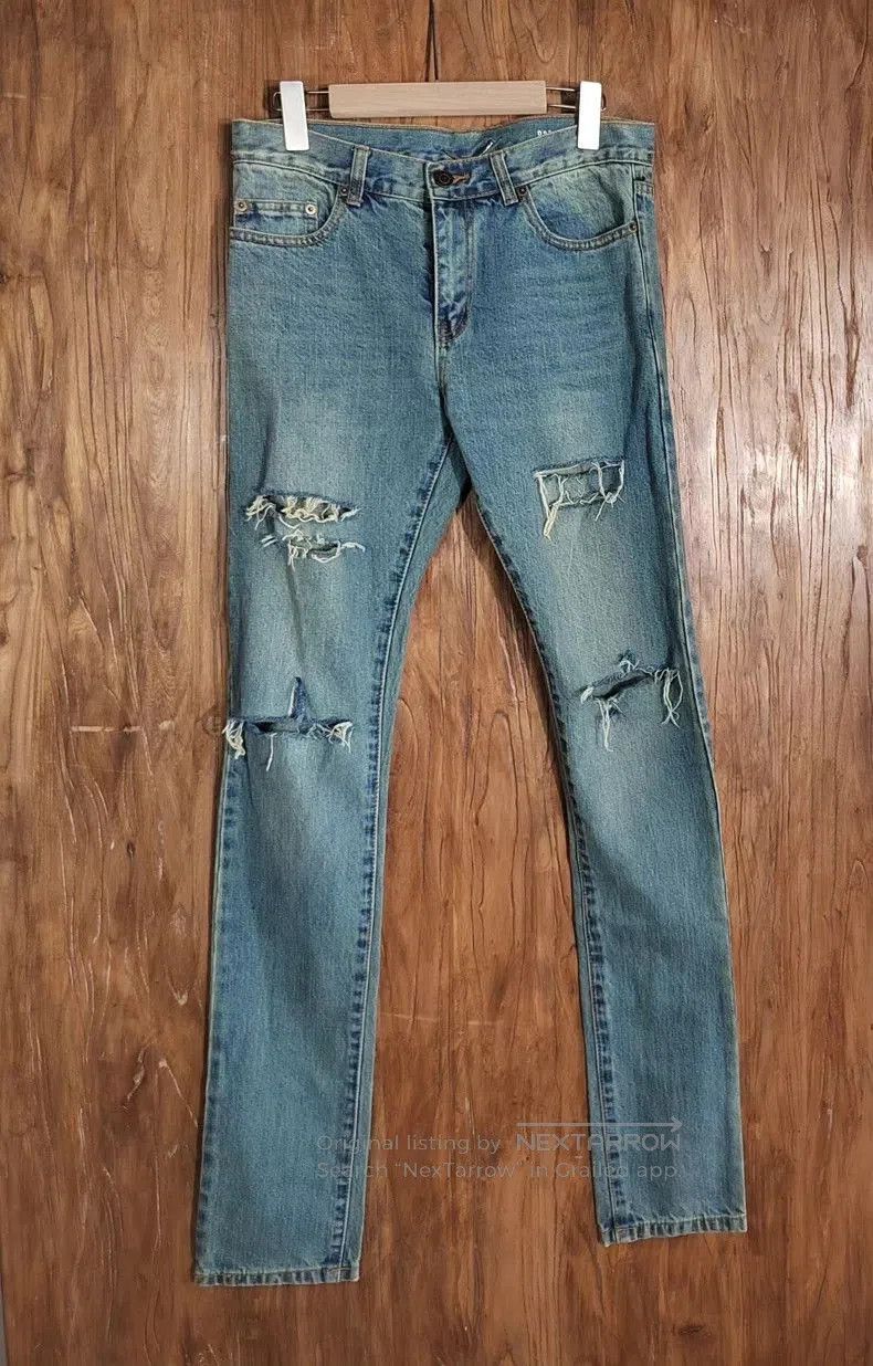 Saint Laurent Paris Saint Laurent Paris Distressed Denim Jeans. Size US 30 / EU 46 - 1 Thumbnail