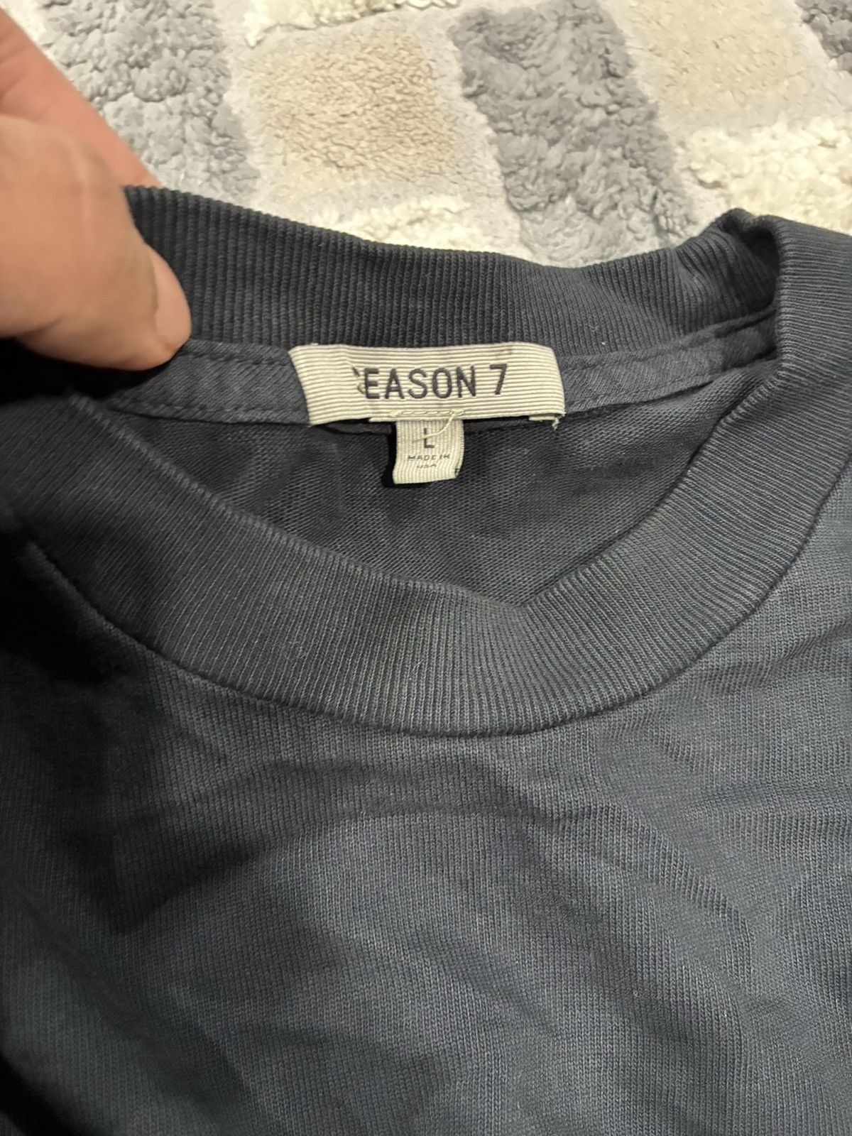 Kanye West Yeezy Season 7 Black Long Sleeve Crew Neck Shirt Size US L / EU 52-54 / 3 - 2 Thumbnail