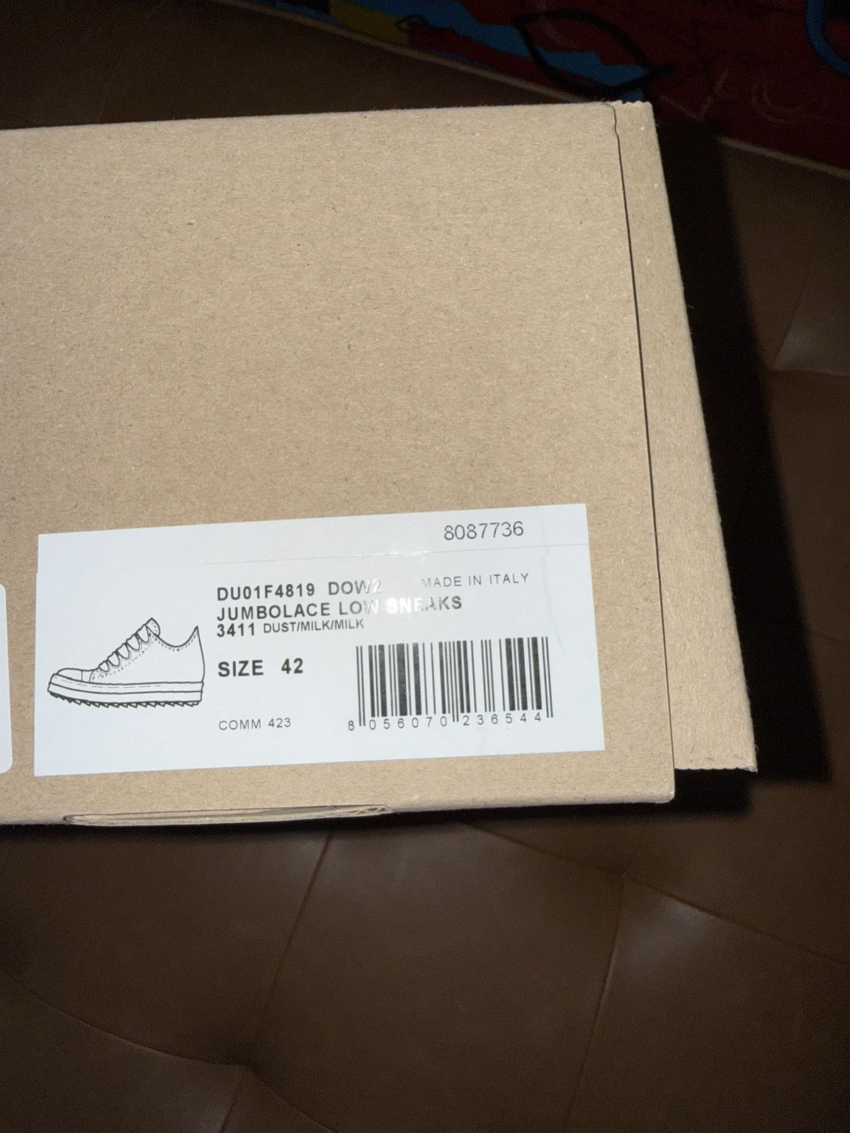 Rick Owens Drkshdw Rick owens 'dust' jumbo lace canvas sneakers Size US 9 / EU 42 - 12 Thumbnail