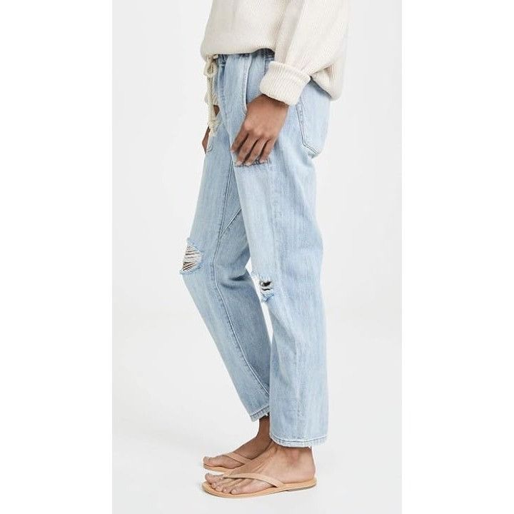 One Teaspoon One Teaspoon Women's Shabbies Drawstring Boyfriend Jeans Hus Size 29" - 4 Thumbnail