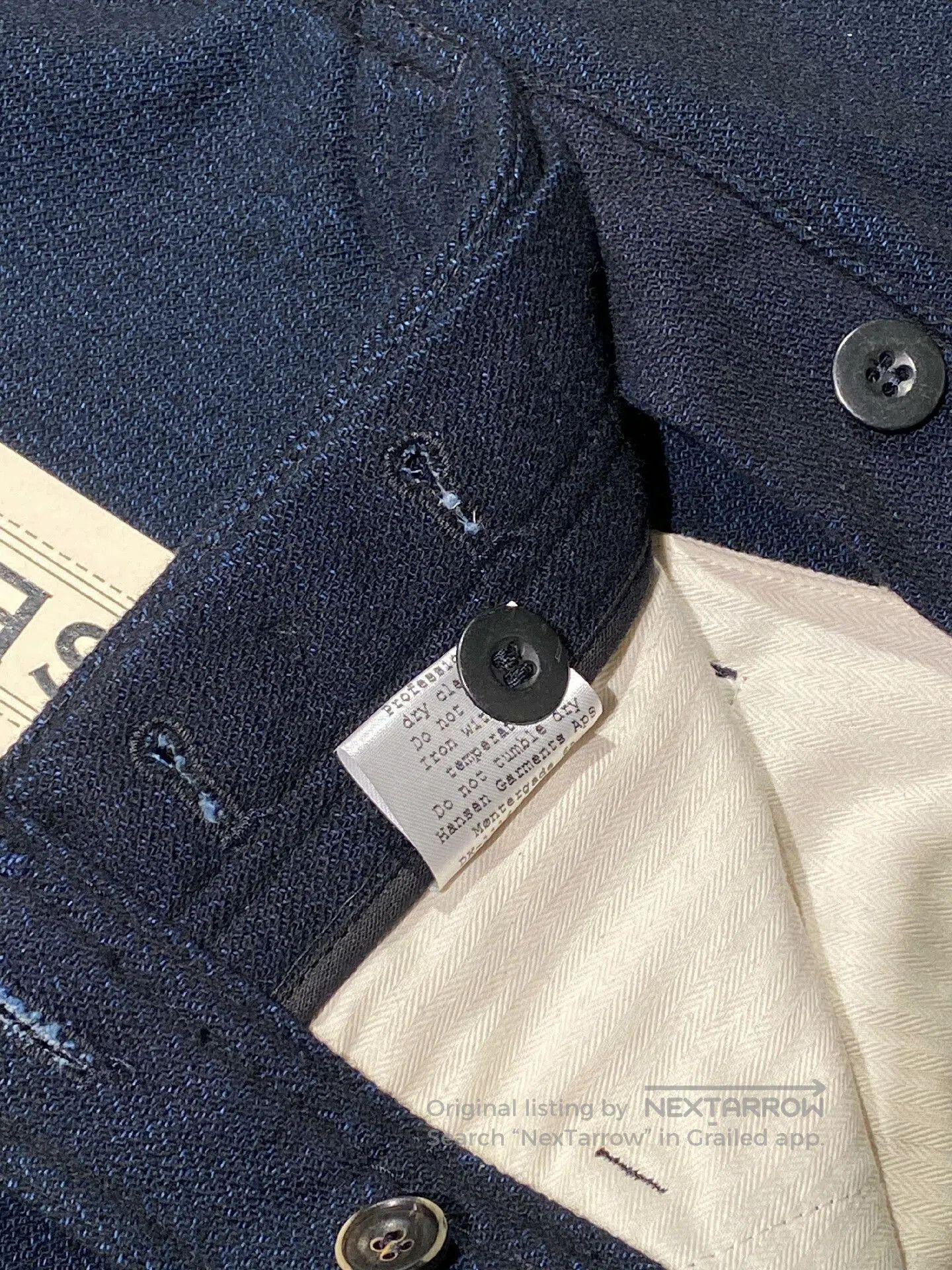 HANSEN Garments HANSEN Dark Blue Buckle Casual Pants. Size US 30 / EU 46 - 7 Thumbnail