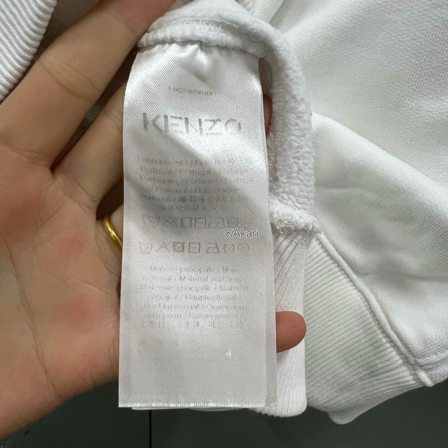 Kenzo KENZO White Print Sweatshirt Size US M / EU 48-50 / 2 - 3 Thumbnail
