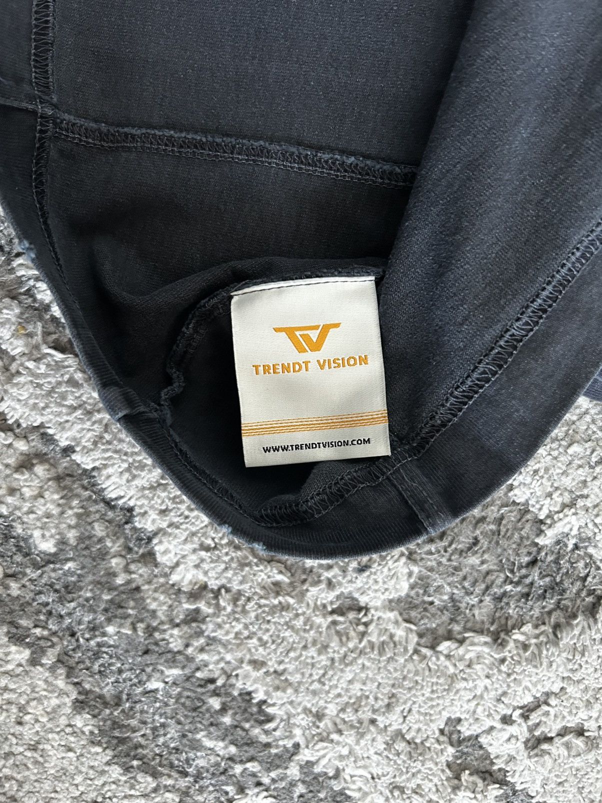Trendt Vision × Vintage Trendtvision Washed Black Tee XL Size US XL / EU 56 / 4 - 5 Thumbnail