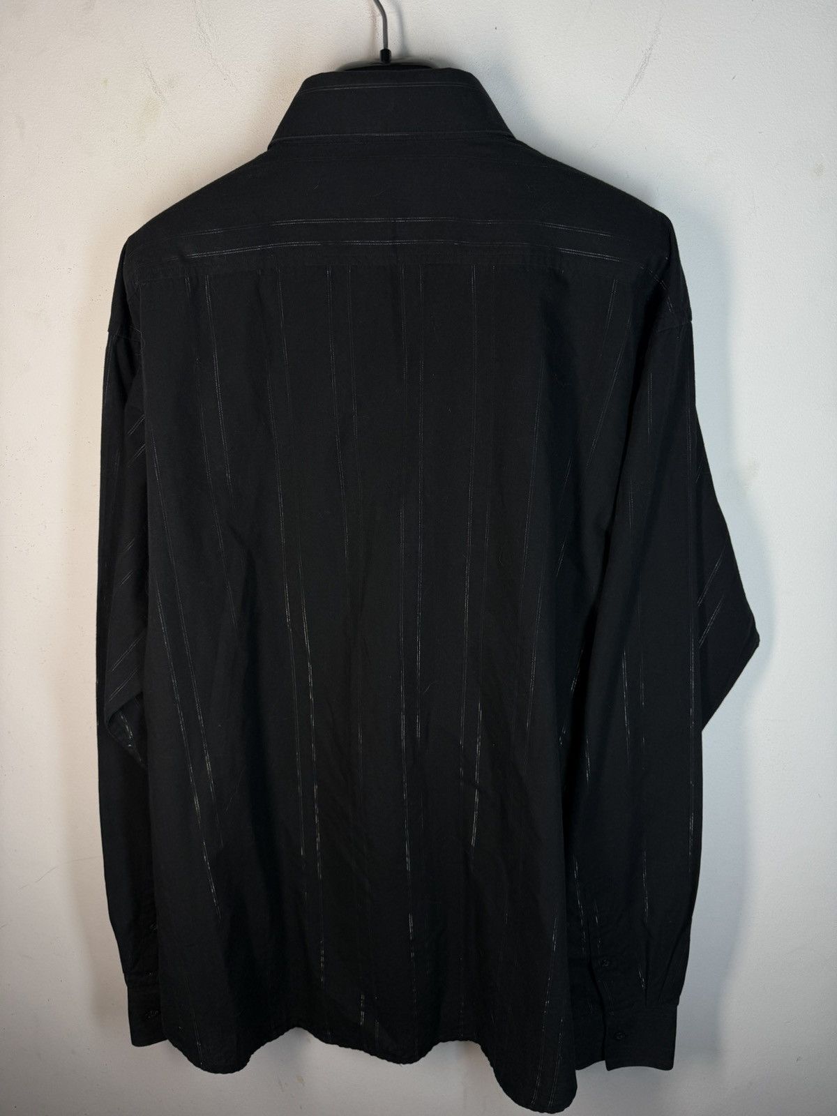 Yves Saint Laurent Black YSL Shirt Shiny Metal Stripes Sparkling Size US XL / EU 56 / 4 - 14 Thumbnail